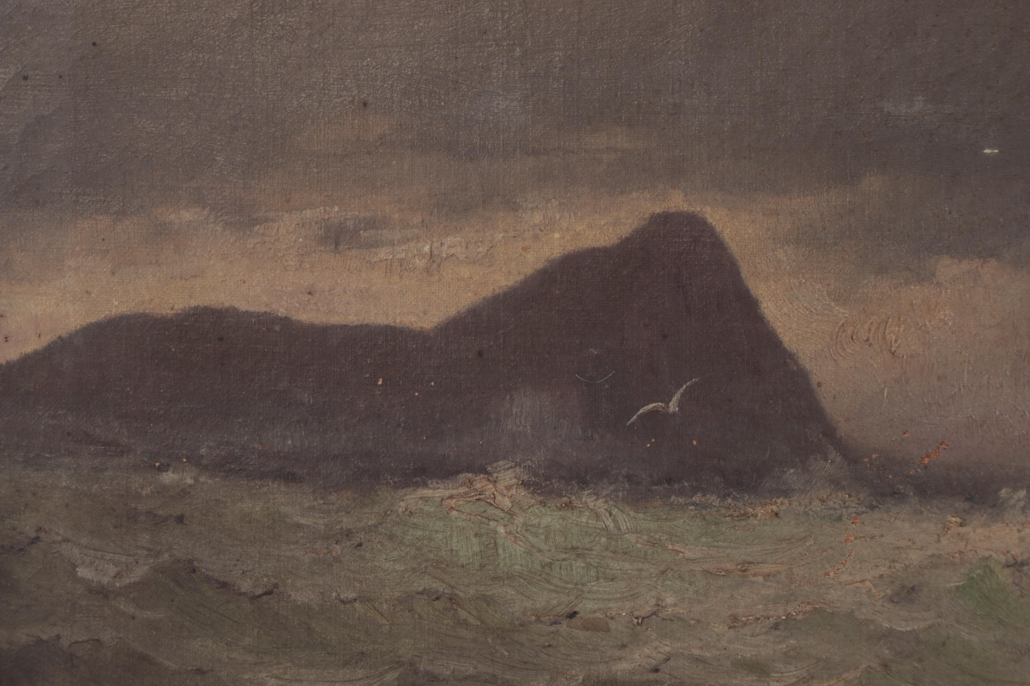 Marshall Johnson Jr. Nautical Oil Painting, Circa 1900