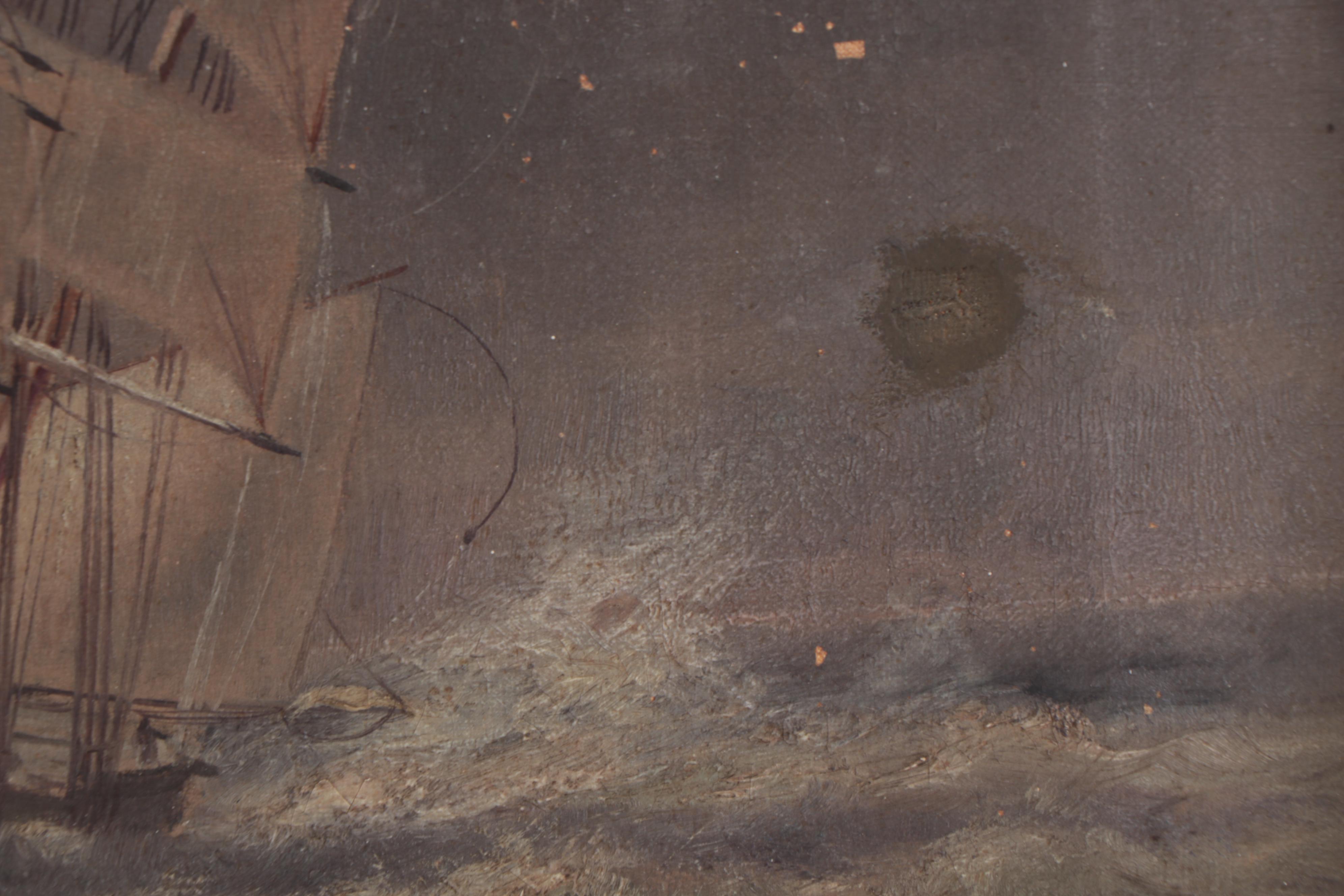 Marshall Johnson Jr. Nautical Oil Painting, Circa 1900