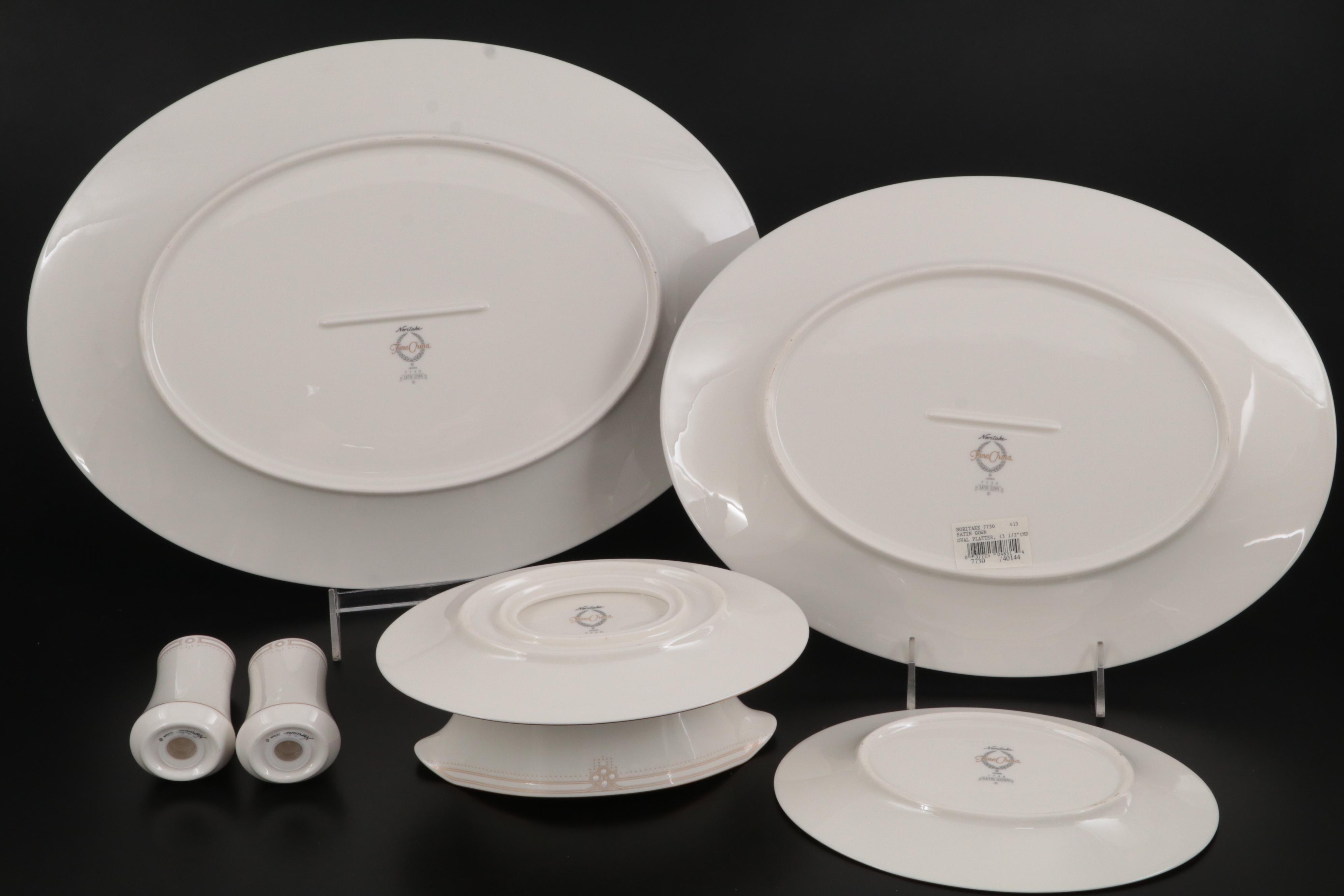 Noritake Fine China "Satin Gown" Dinnerware and Table Accessories