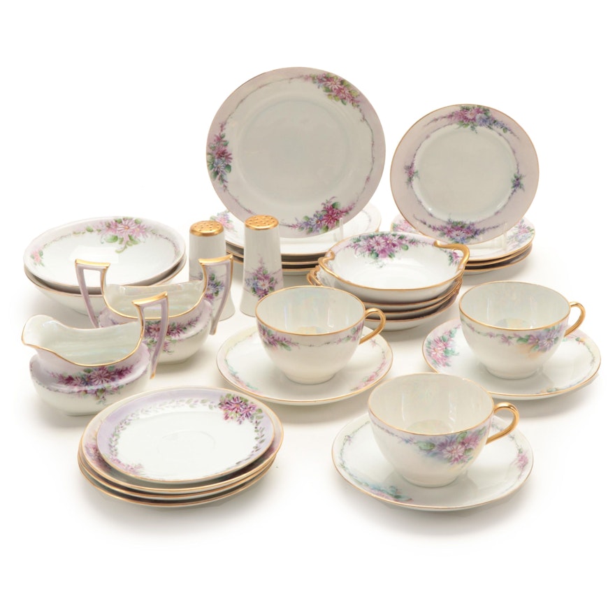 Hobbyist Decorated Porcelain Tableware, Early to Mid-20th Century