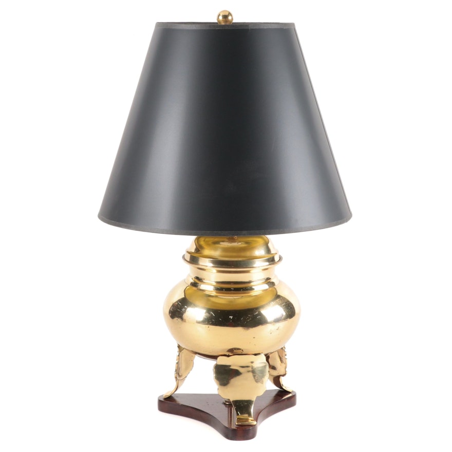 Brass Tripod Censer Style Lamp