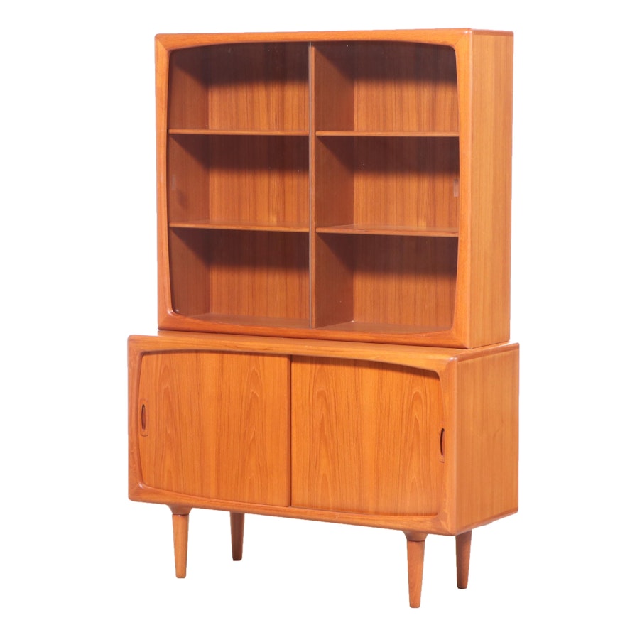 H.P. Hansen Danish Modern Teak Credenza and Hutch, Furniture by Otmar, 1984