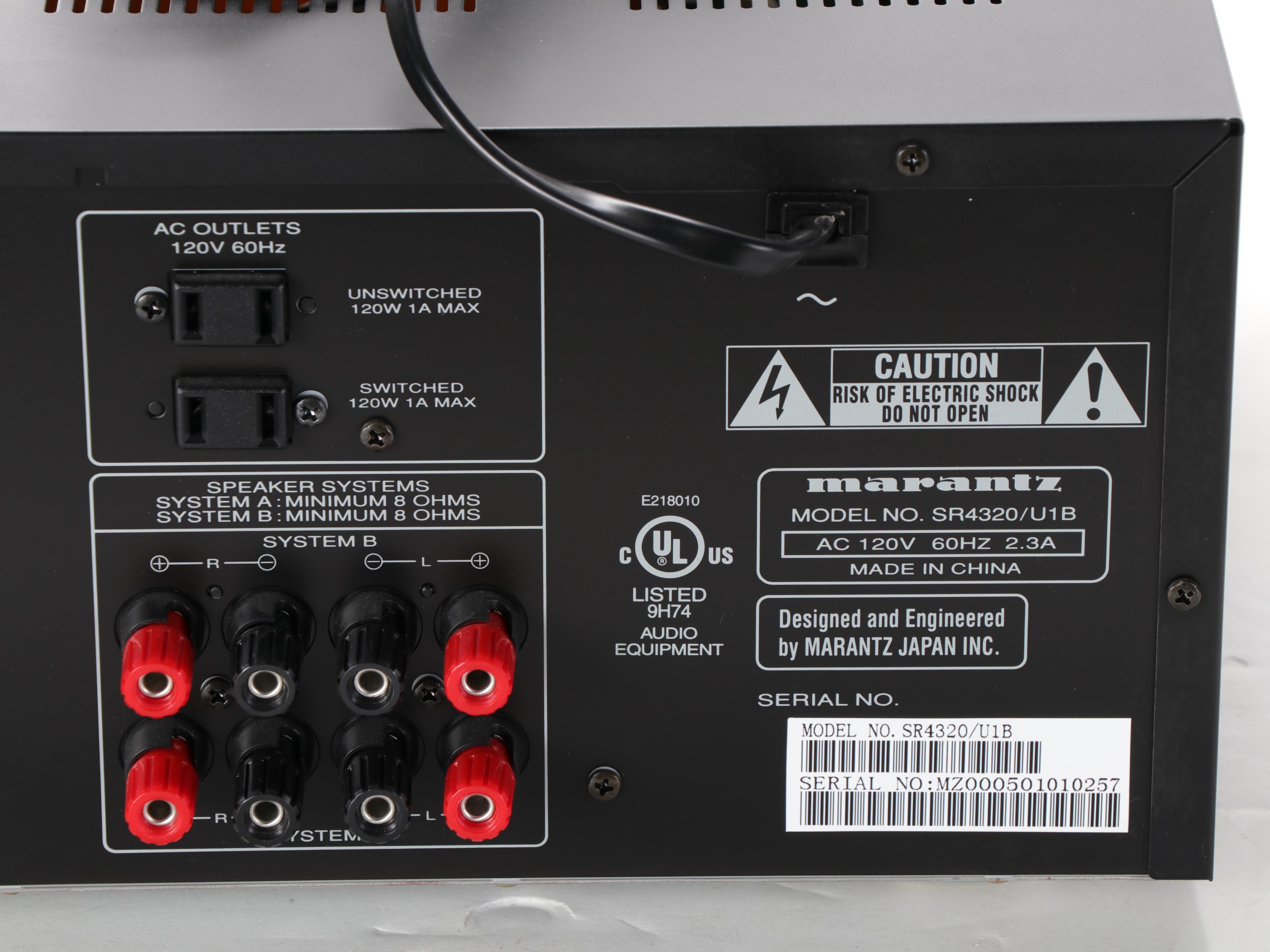 Marantz Model SR4320 Solid State Stereo Receiver