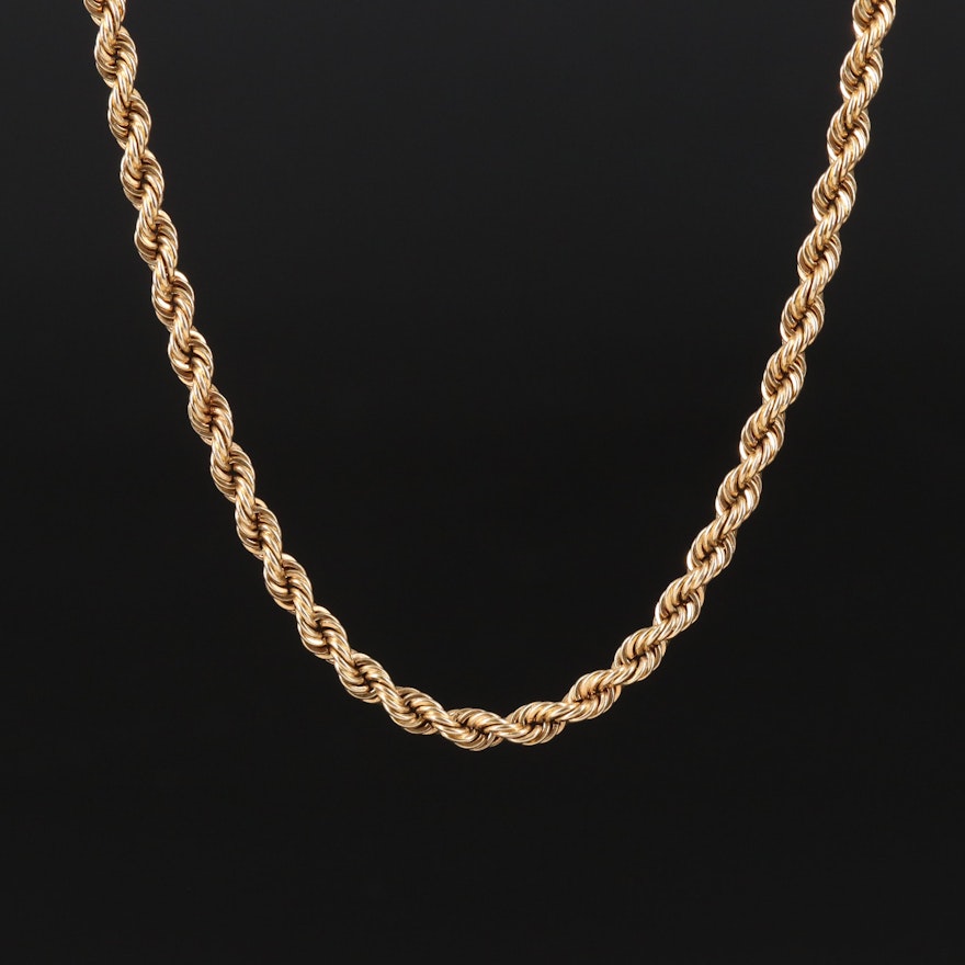 14K Braid Necklace