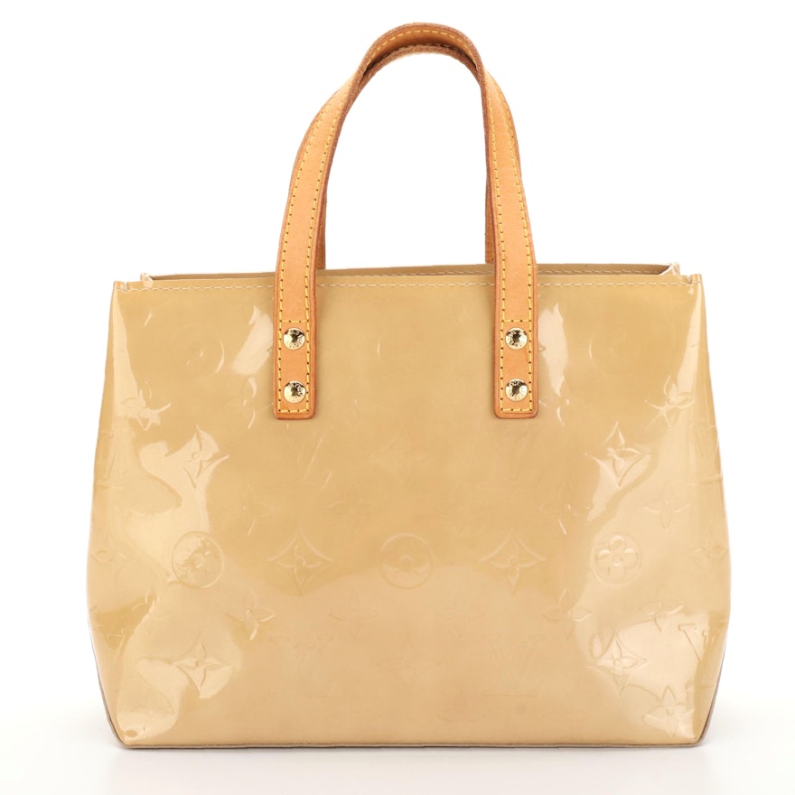 Louis Vuitton Reade PM Tote Bag in Monogram Vernis and Vachetta Leather