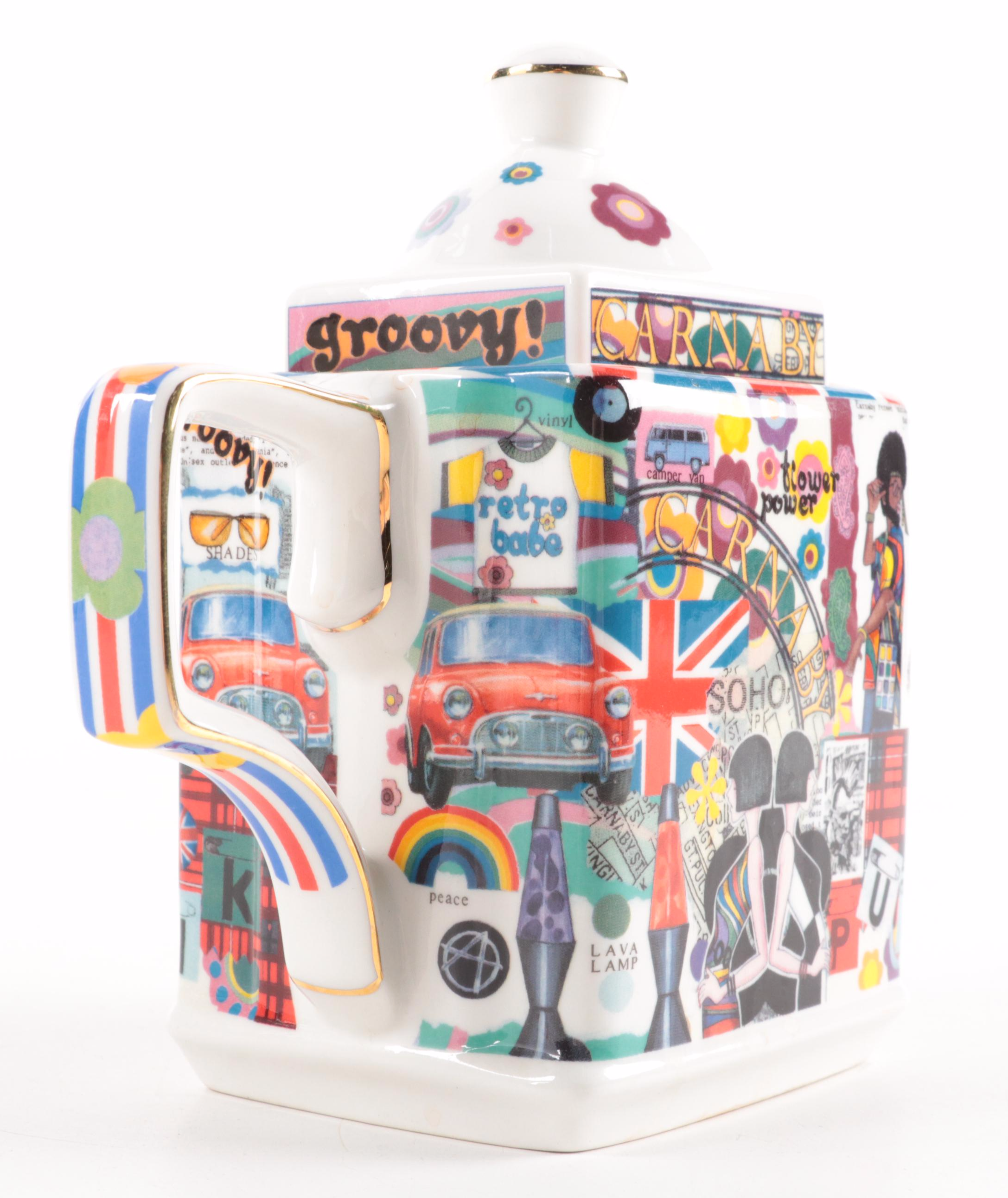 James Sadler "Carnaby Street" Teapot with Japanese Salad Plates and More