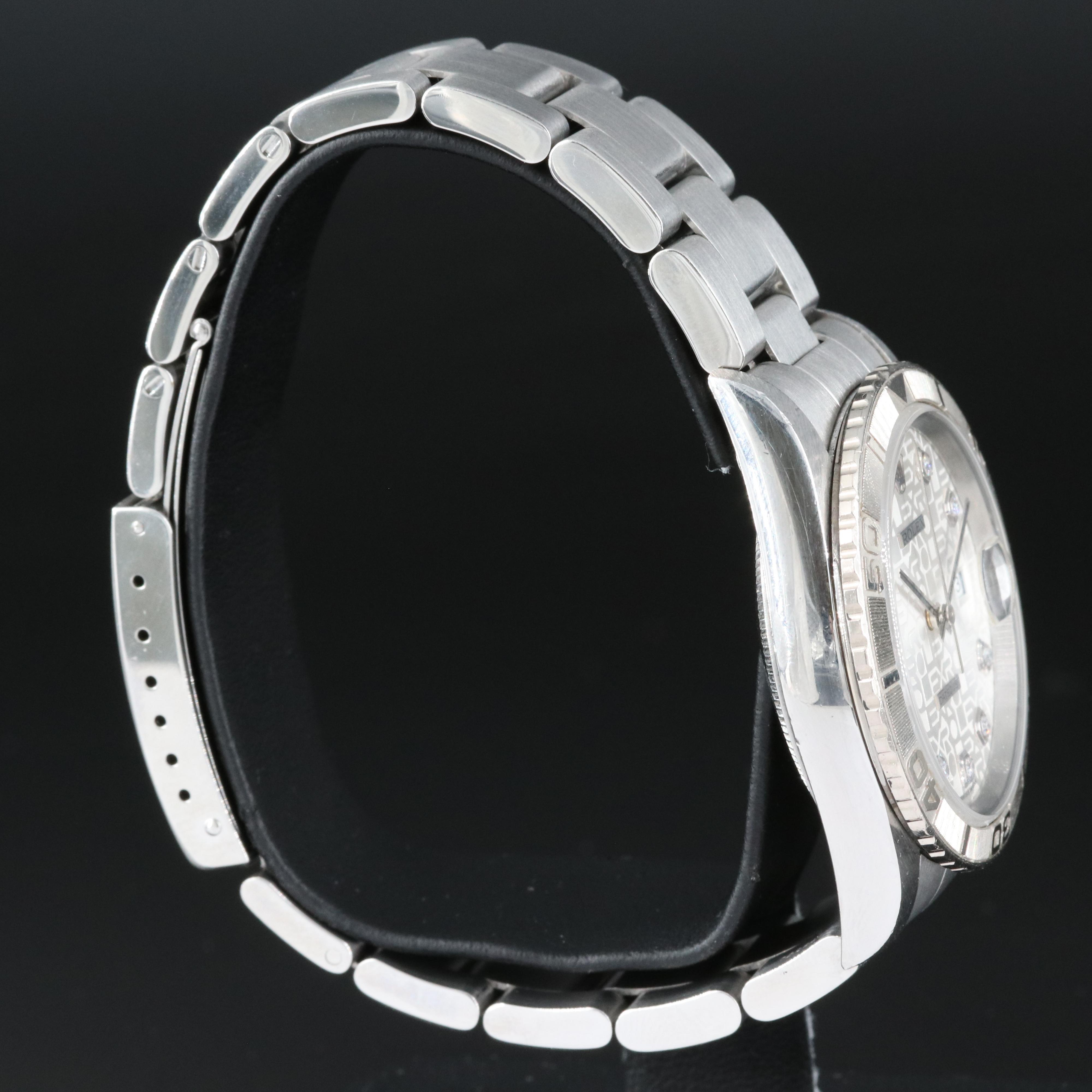 2004 Rolex Turnograph Diamond Silver Jubilee Dial, Datejust Watch