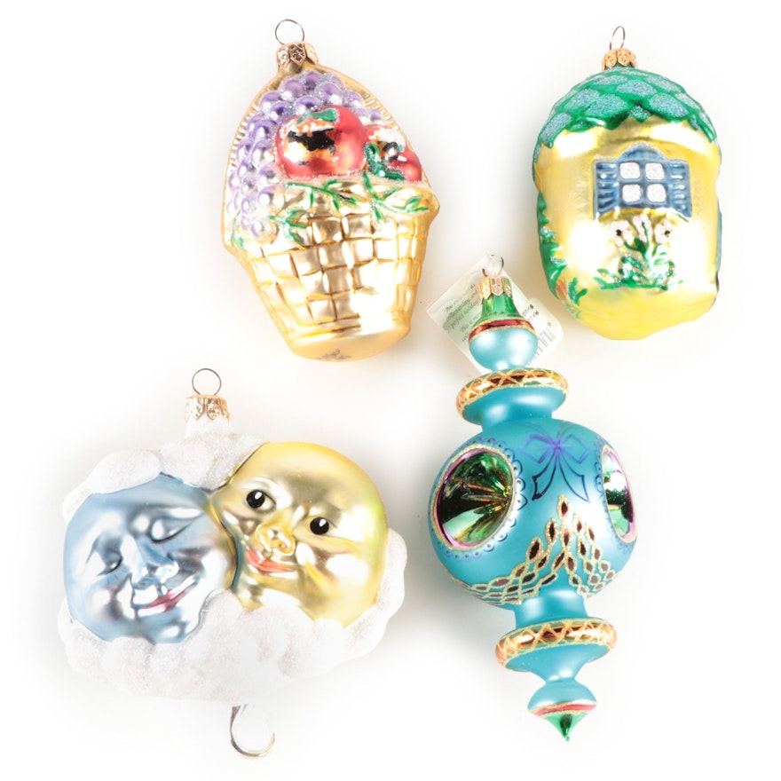 Patricia Breen Designs and Christopher Radko Blown Glass Ornaments