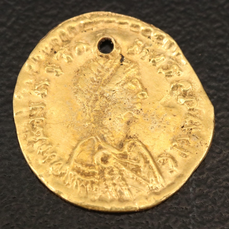 Byzantine Empire Gold Tremissis of Anastasius I, 491–518 AD