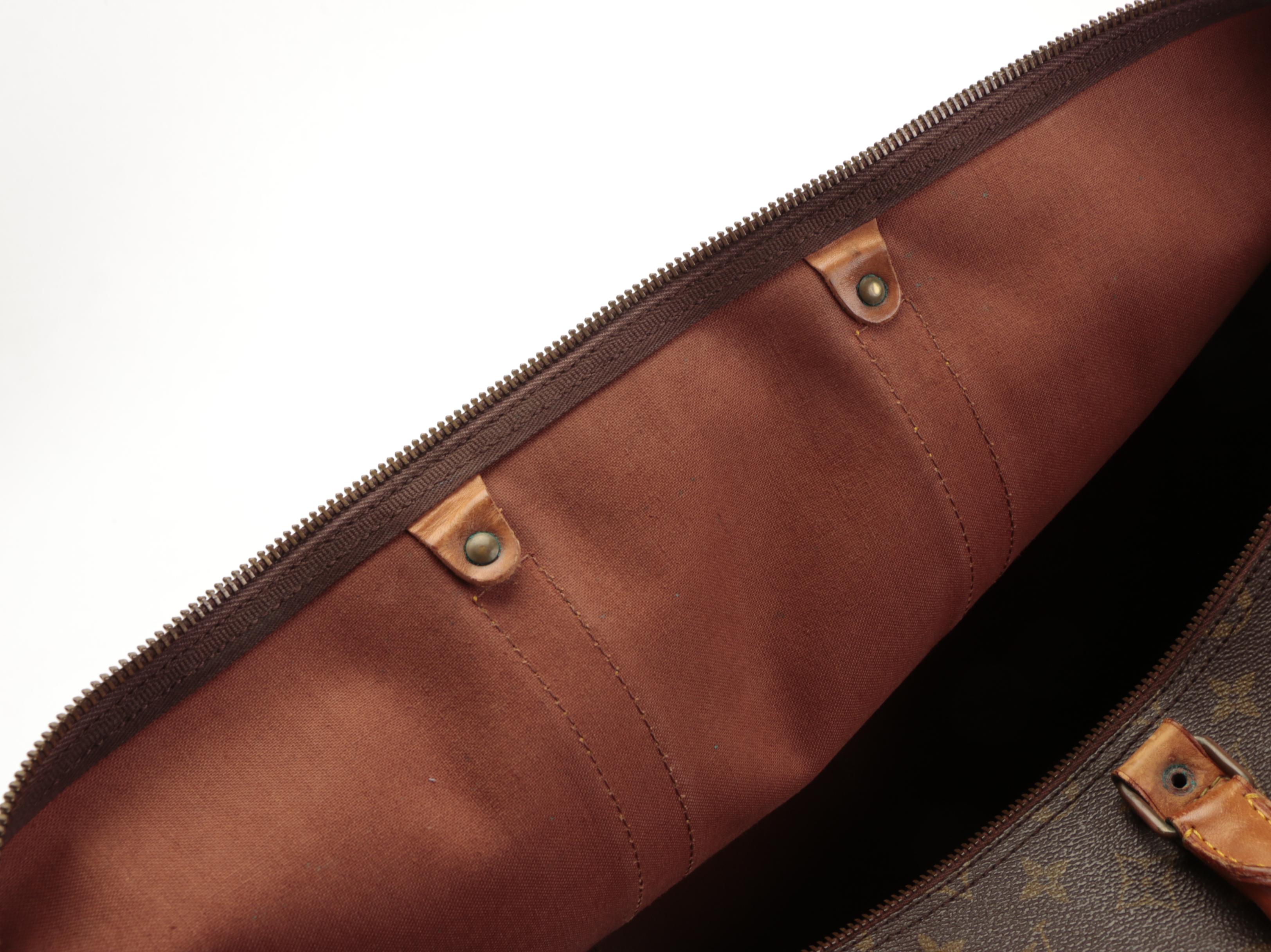 Louis Vuitton Keepall 55 in Monogram Canvas and Vachetta Leather