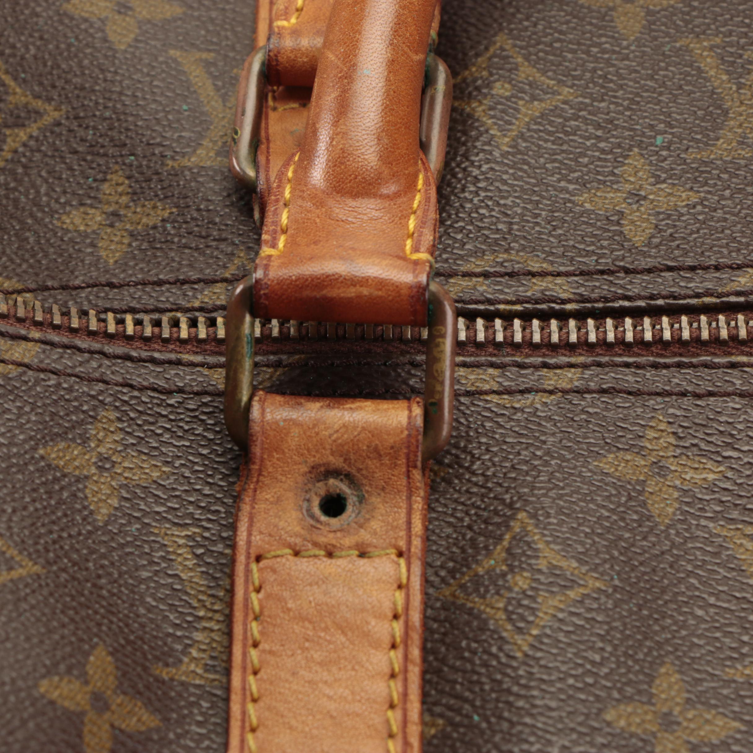 Louis Vuitton Keepall 55 in Monogram Canvas and Vachetta Leather