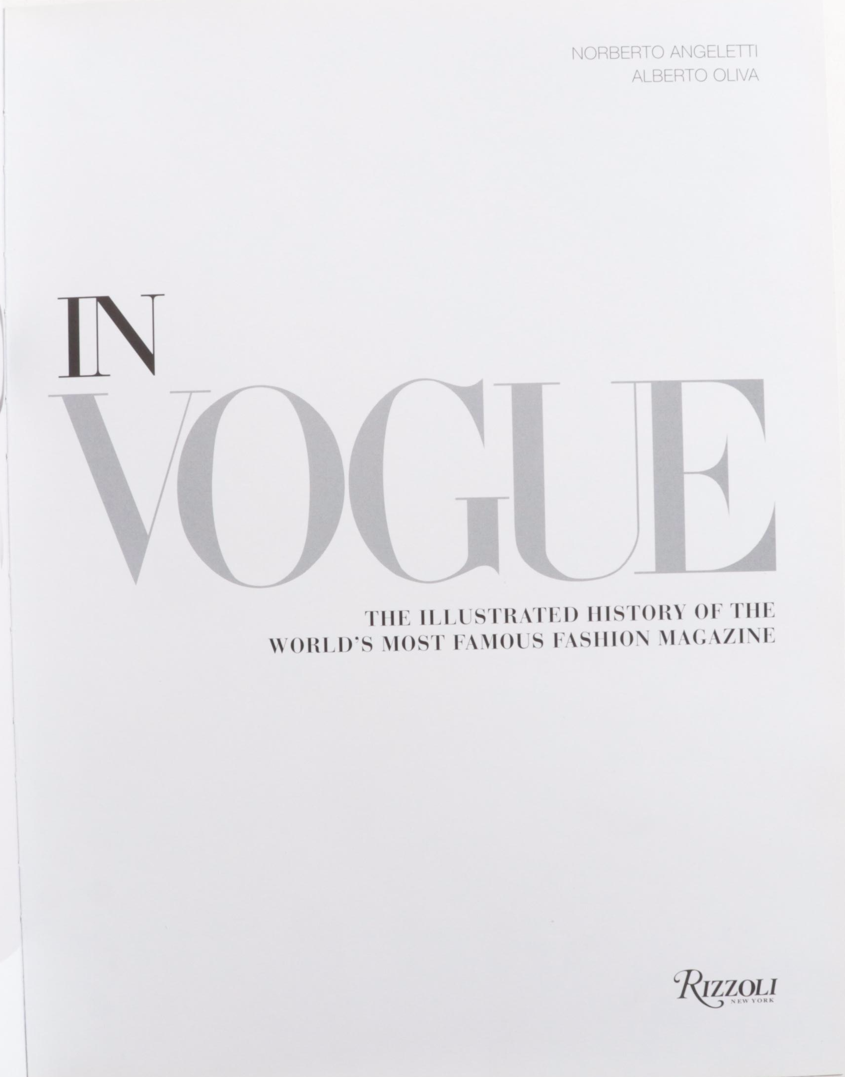 First Edition "In Vogue" by Norberto Angeletti and Alberto Oliva, 2006