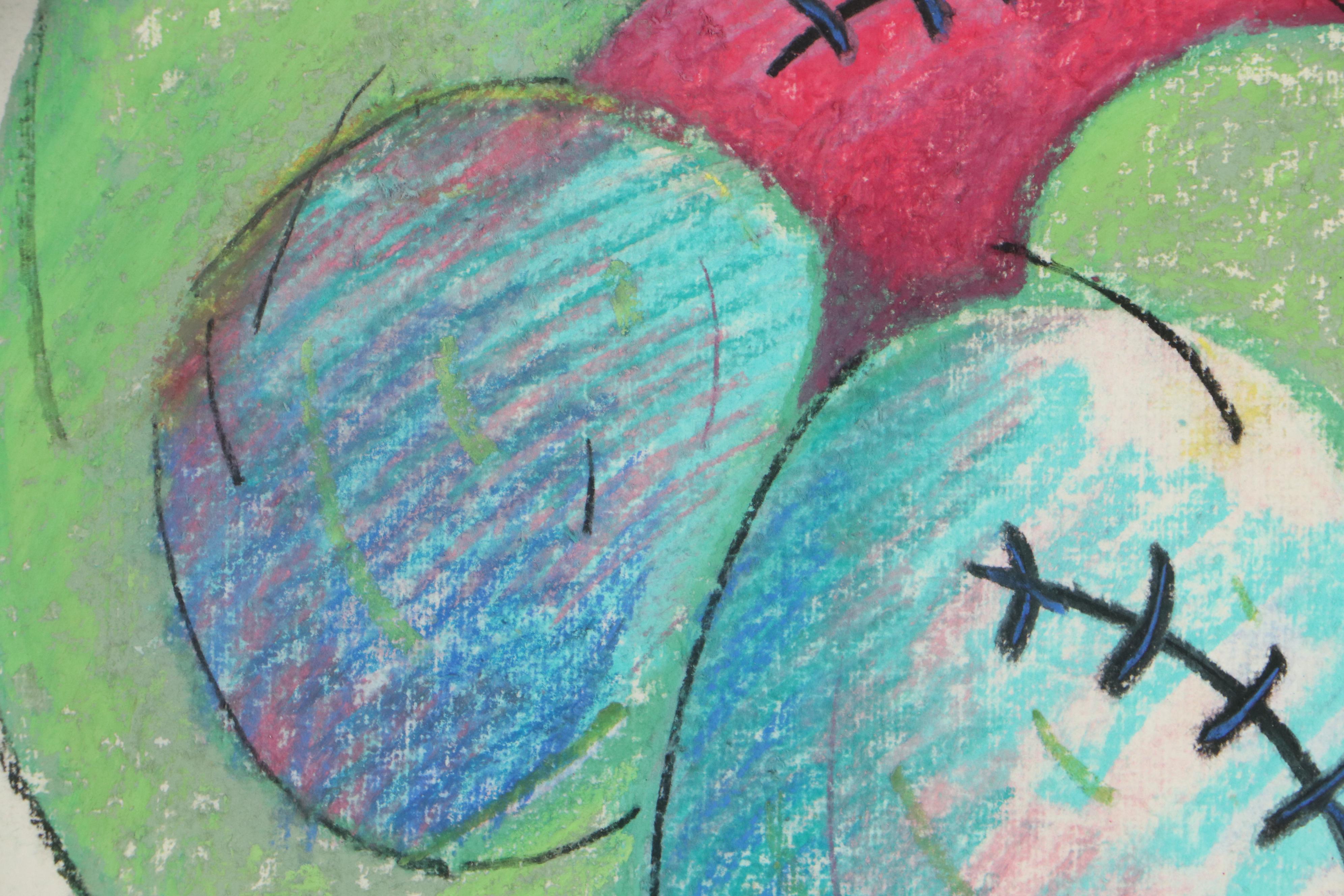 Kevin Booher Pastel Drawing of Nude