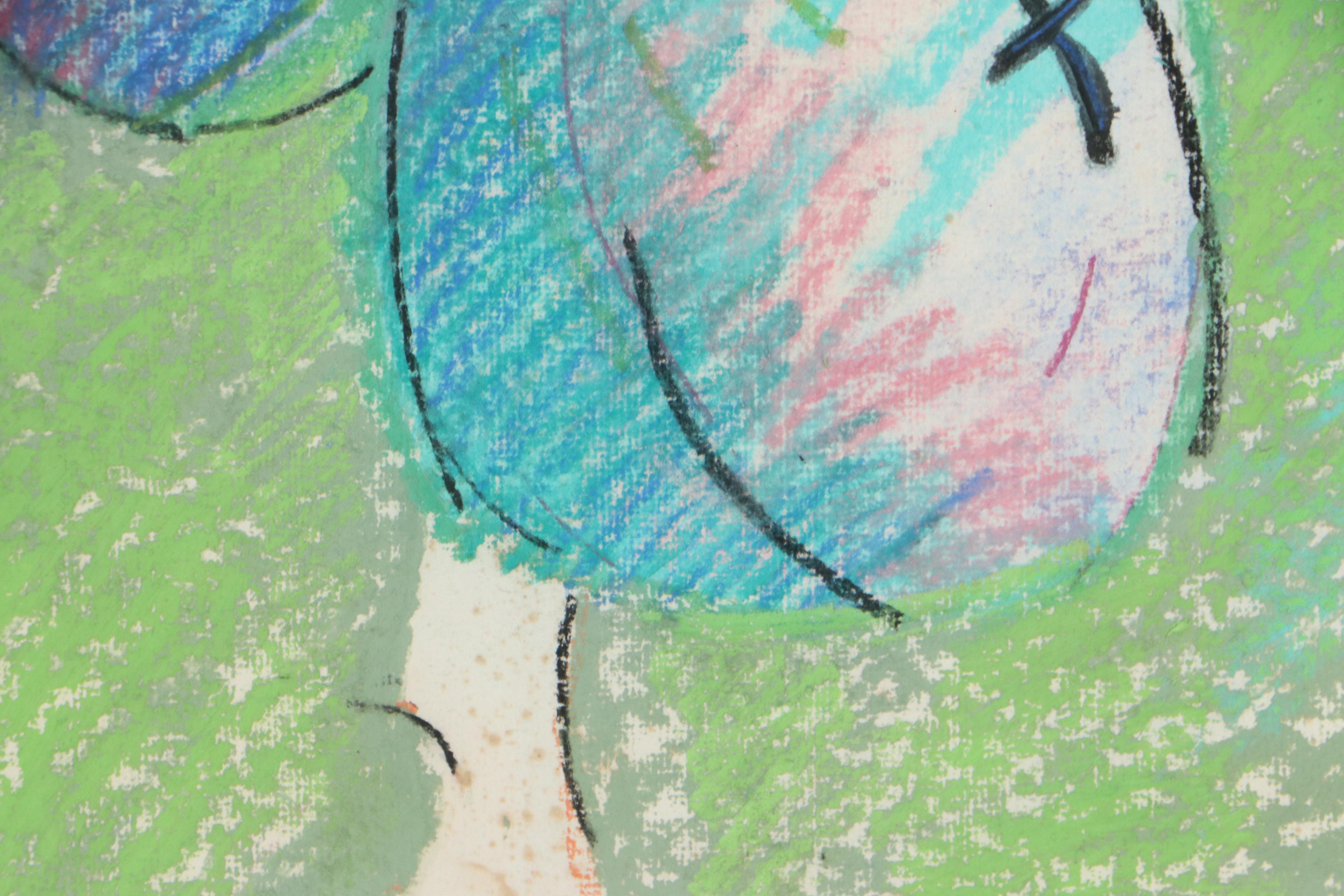 Kevin Booher Pastel Drawing of Nude