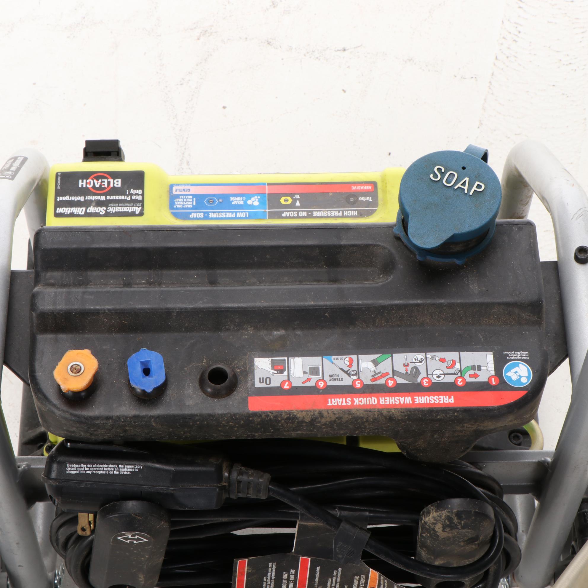 Ryobi 1700 PSI Electric Pressure Washer with 12" Surface Cleaner