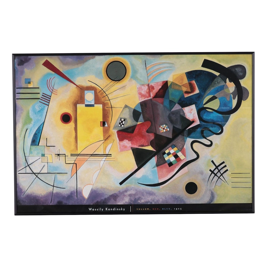 Offset Lithograph Exhibition Poster After Wassily Kandinsky