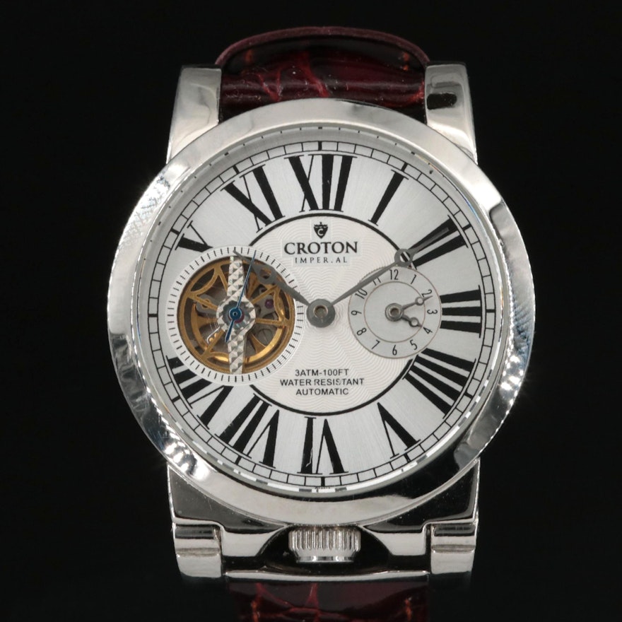 Croton Imperial Automatic Stainless Steel Wristwatch