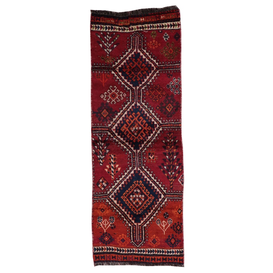 2'2 x 6'3 Hand-Knotted Persian Shiraz Carpet Runner