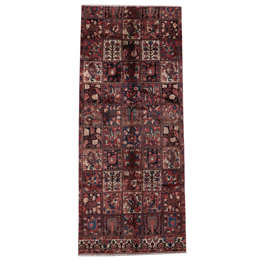 3'11 x 9'4 Hand-Knotted Persian Bakhtiari Long Rug