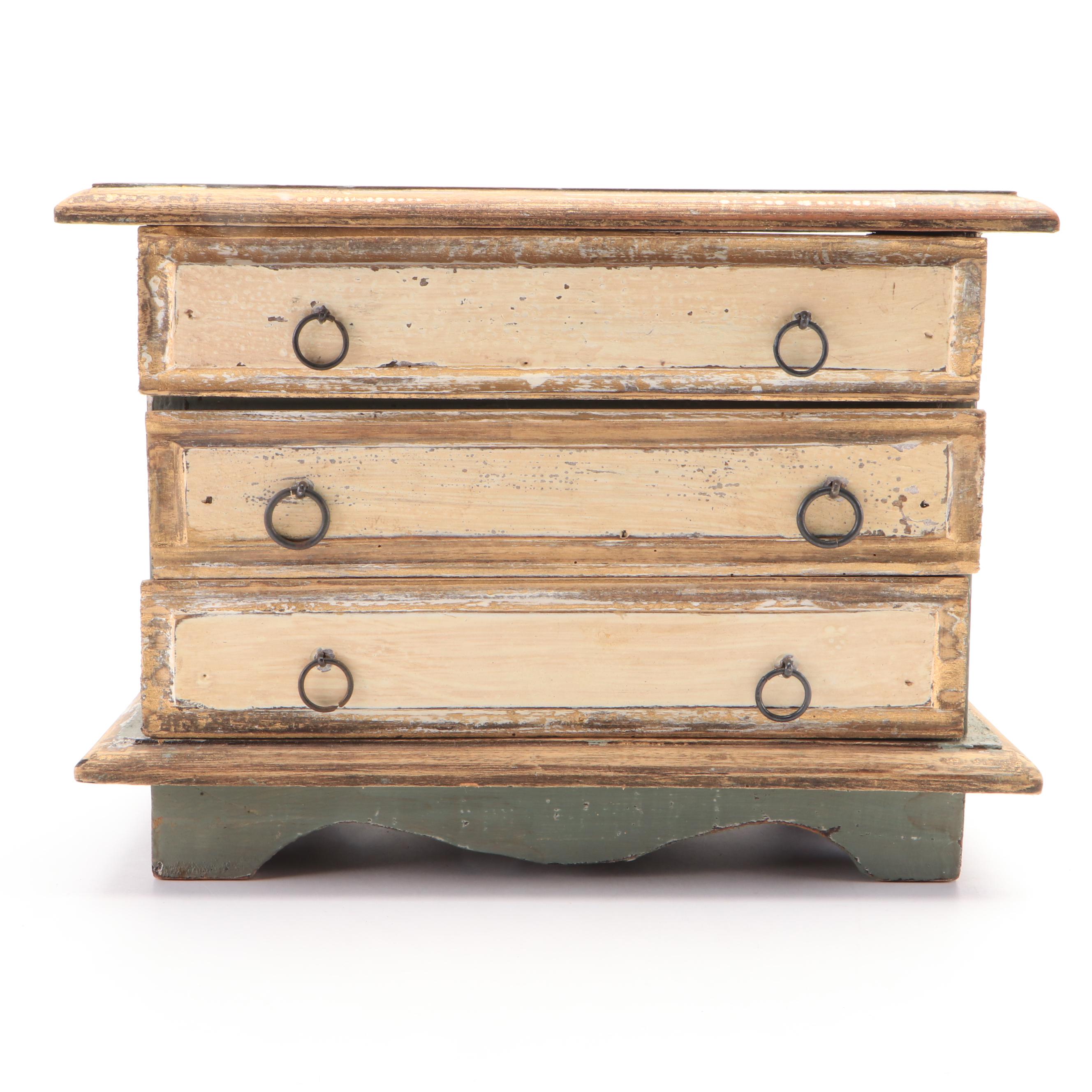 Oval Wall Clock with Cast Metal Brackets and Wooden Decor