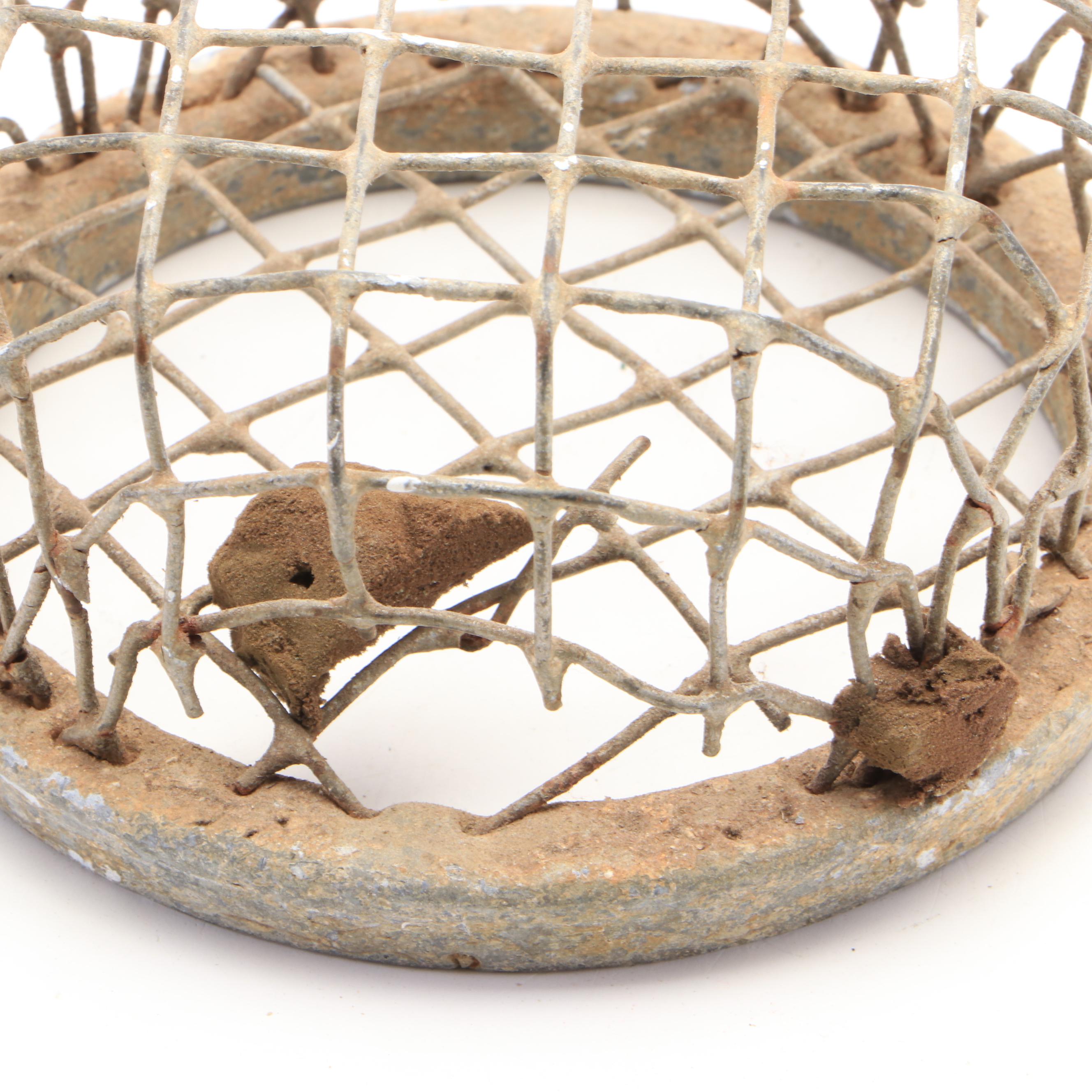 Dazey Flower Holder Co. with Other Metal Cage and Hairpin Flower Frogs