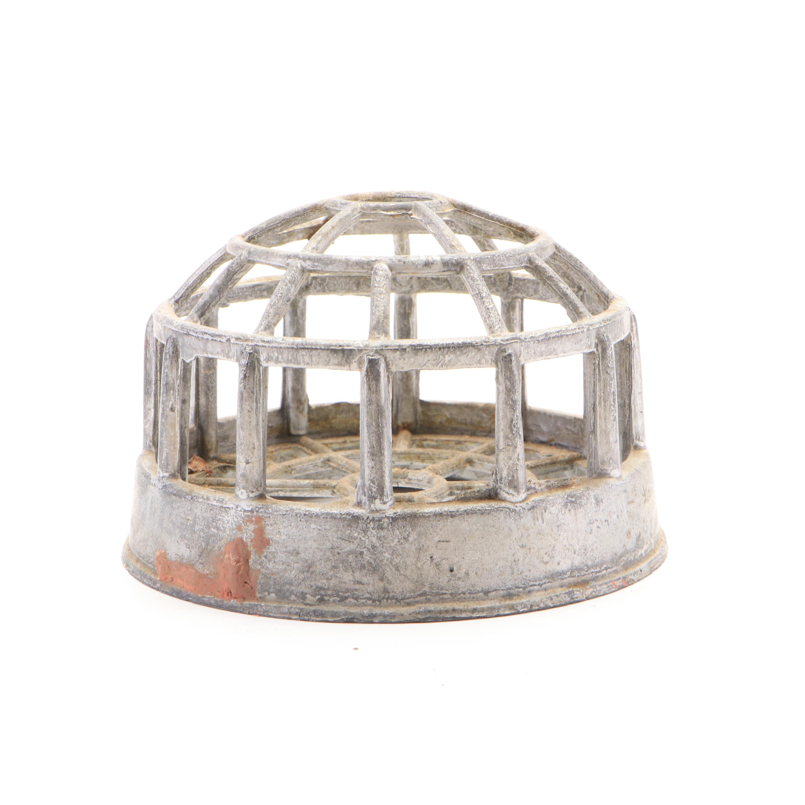 Dazey Flower Holder Co. with Other Metal Cage and Hairpin Flower Frogs