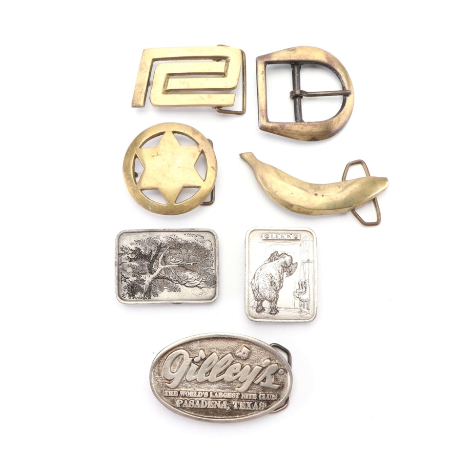 Gilley's, Bergamot Brass Works, Southwest Buckle Design, and More Belt Buckles