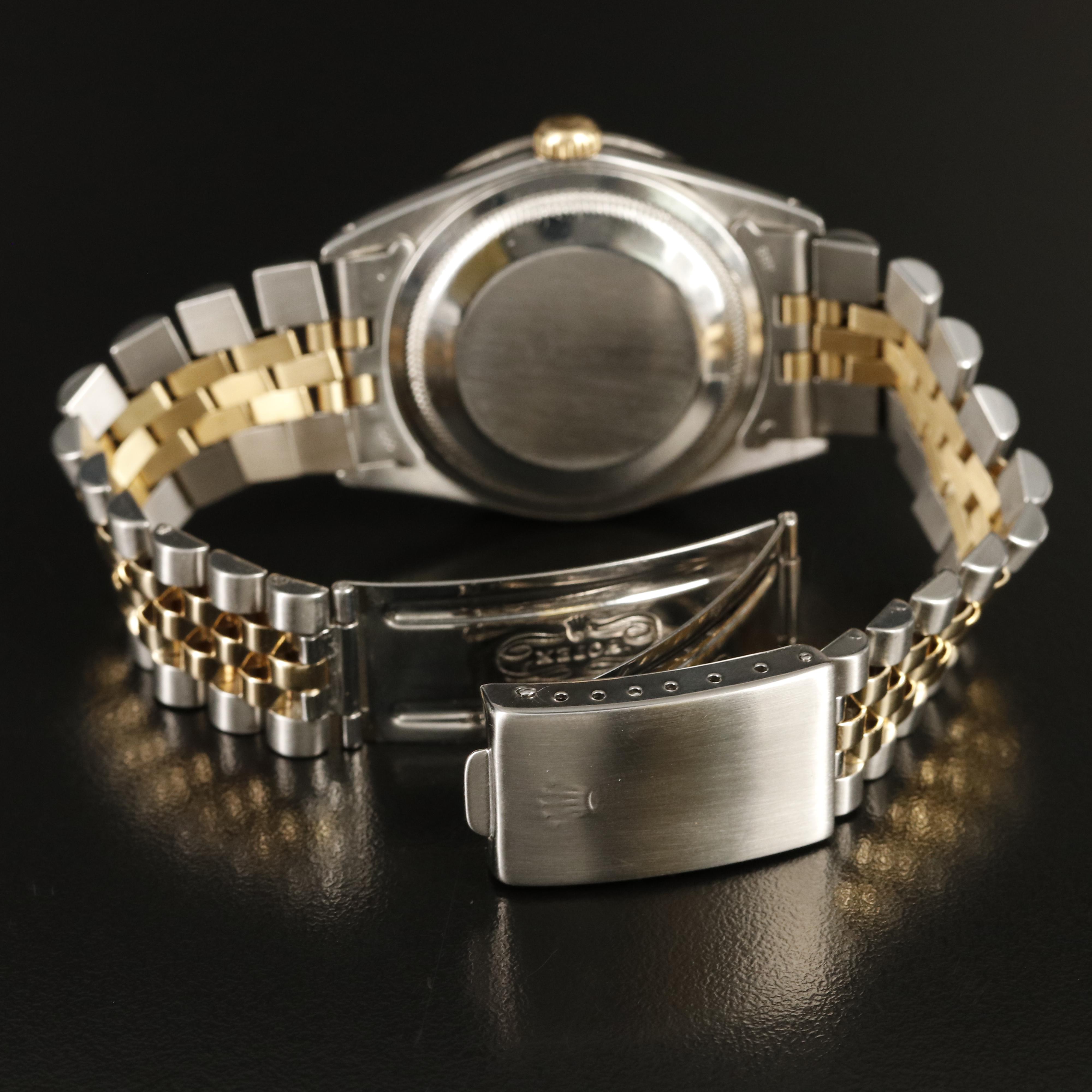 1990 Rolex Oyster Perpetual Datejust Diamond Dial and Bezel Watch