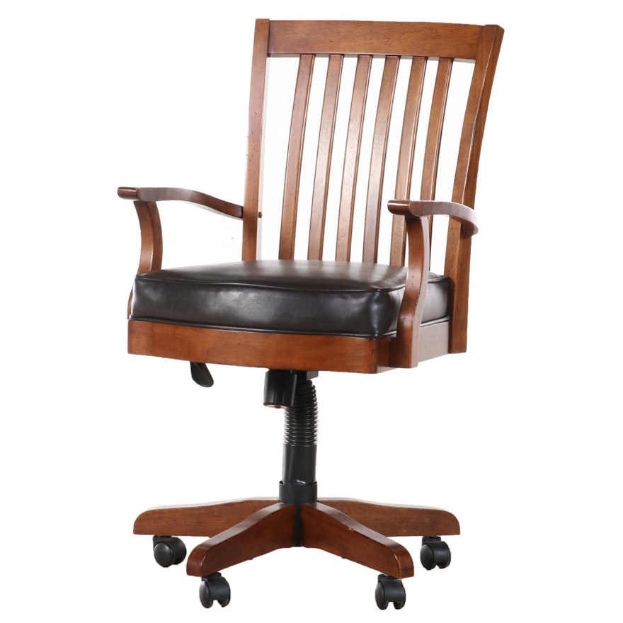 Riverside Furniture Corp. Hardwood Swivel-Tilt Adjustable Desk Chair