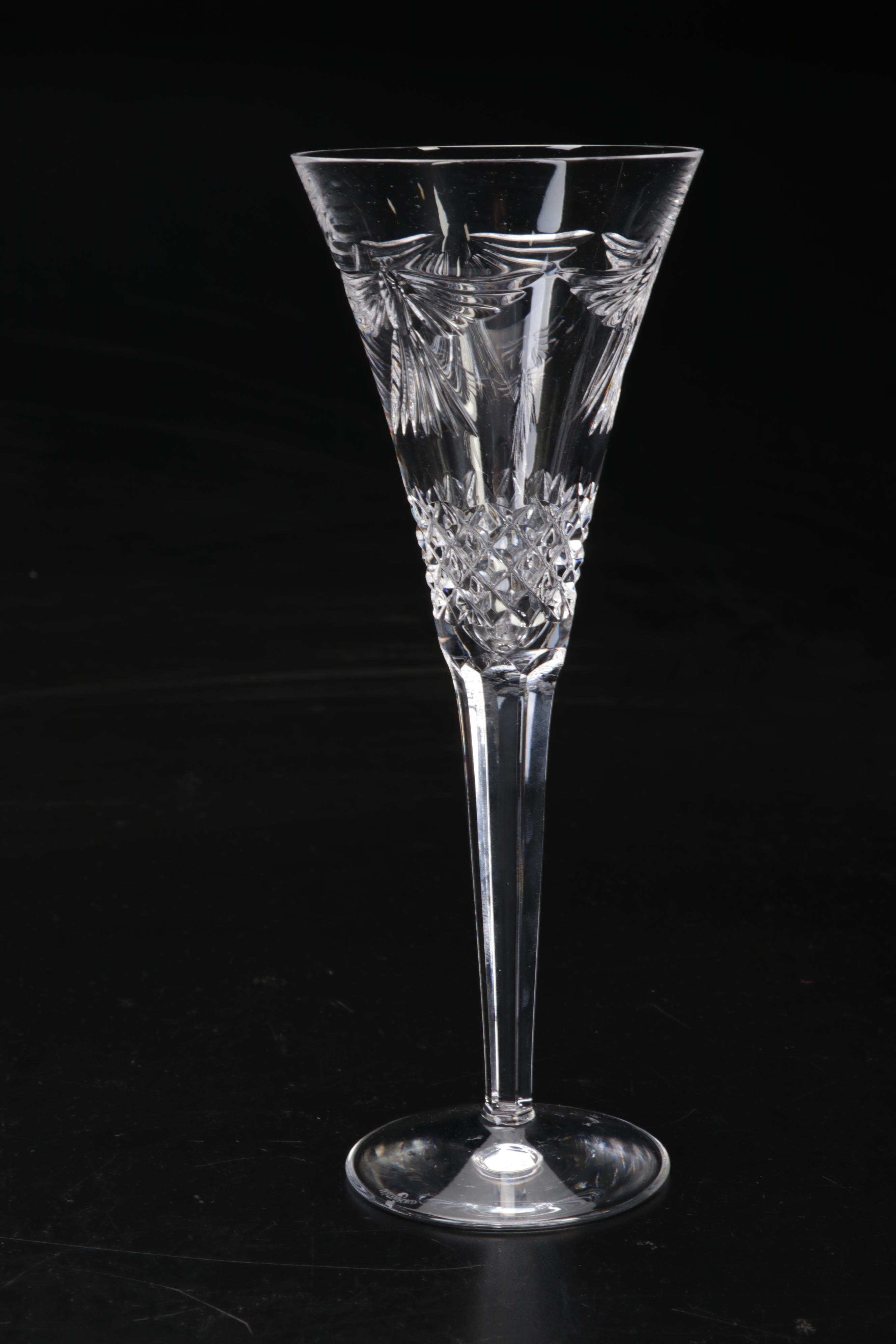 Waterford Crystal "Peace" Millenium Series Champagne Flutes
