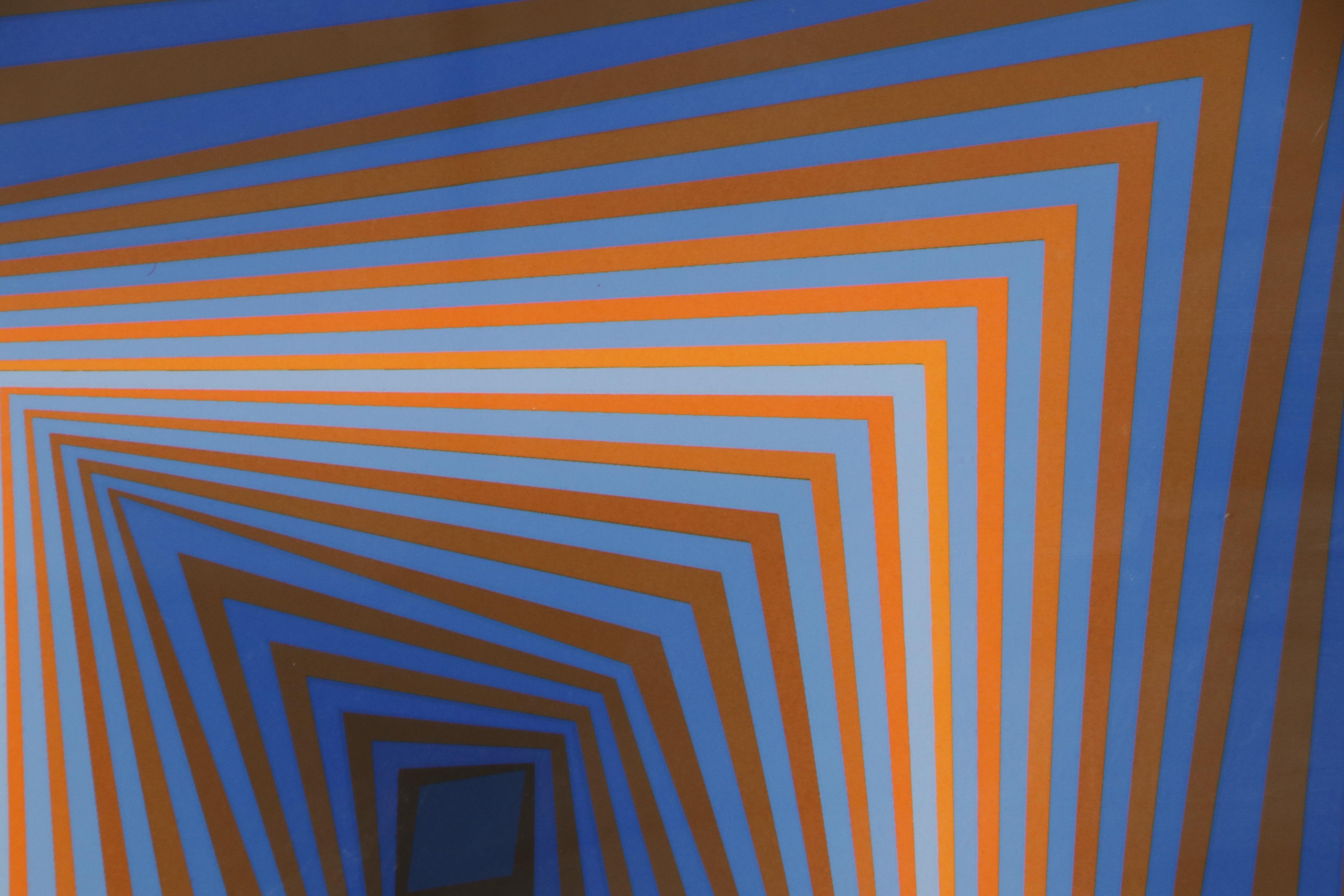 Victor Vasarely Serigraph "Bi-Rhombs," 1977
