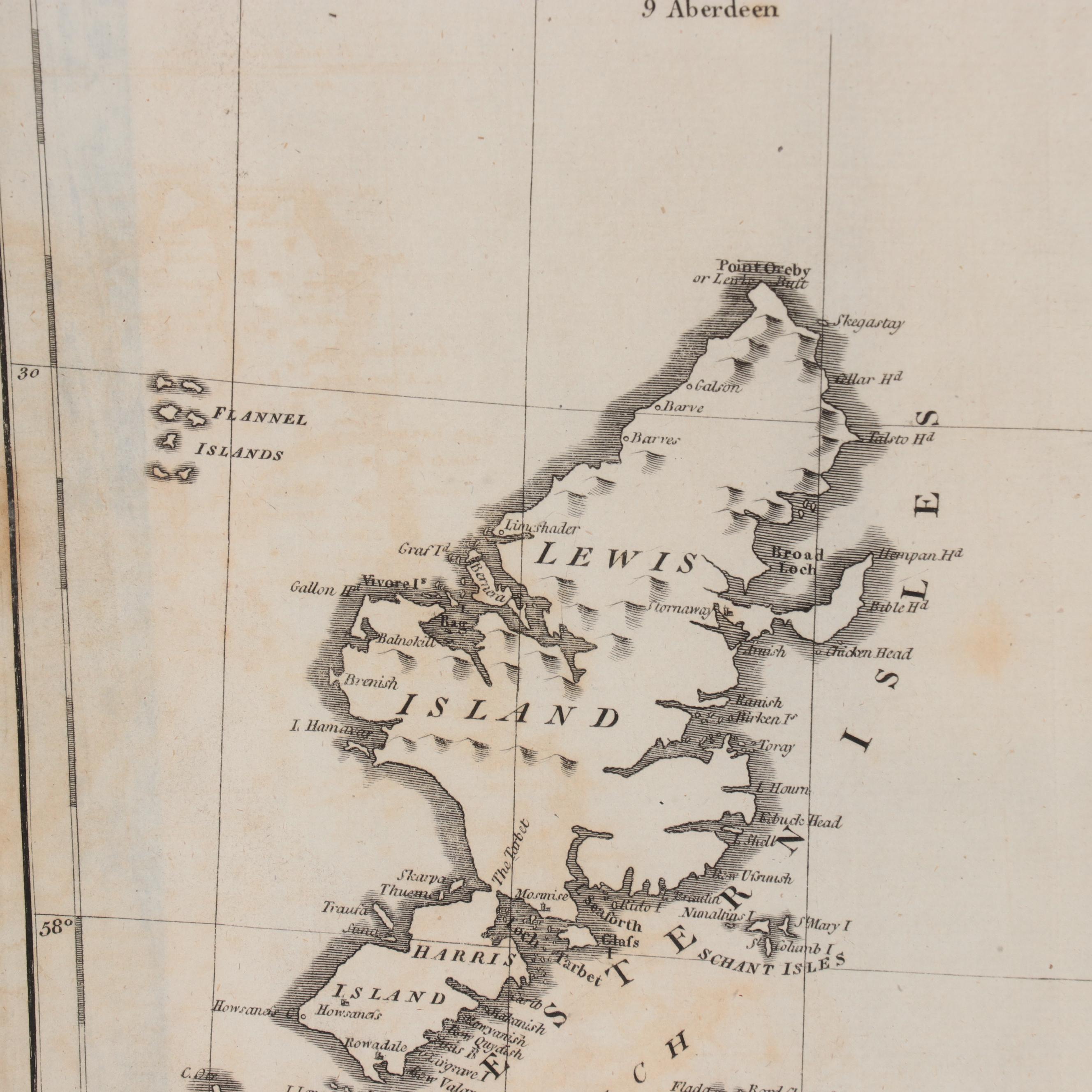 John Cary Engraving Map of Northern Scotland, Early 19th Century