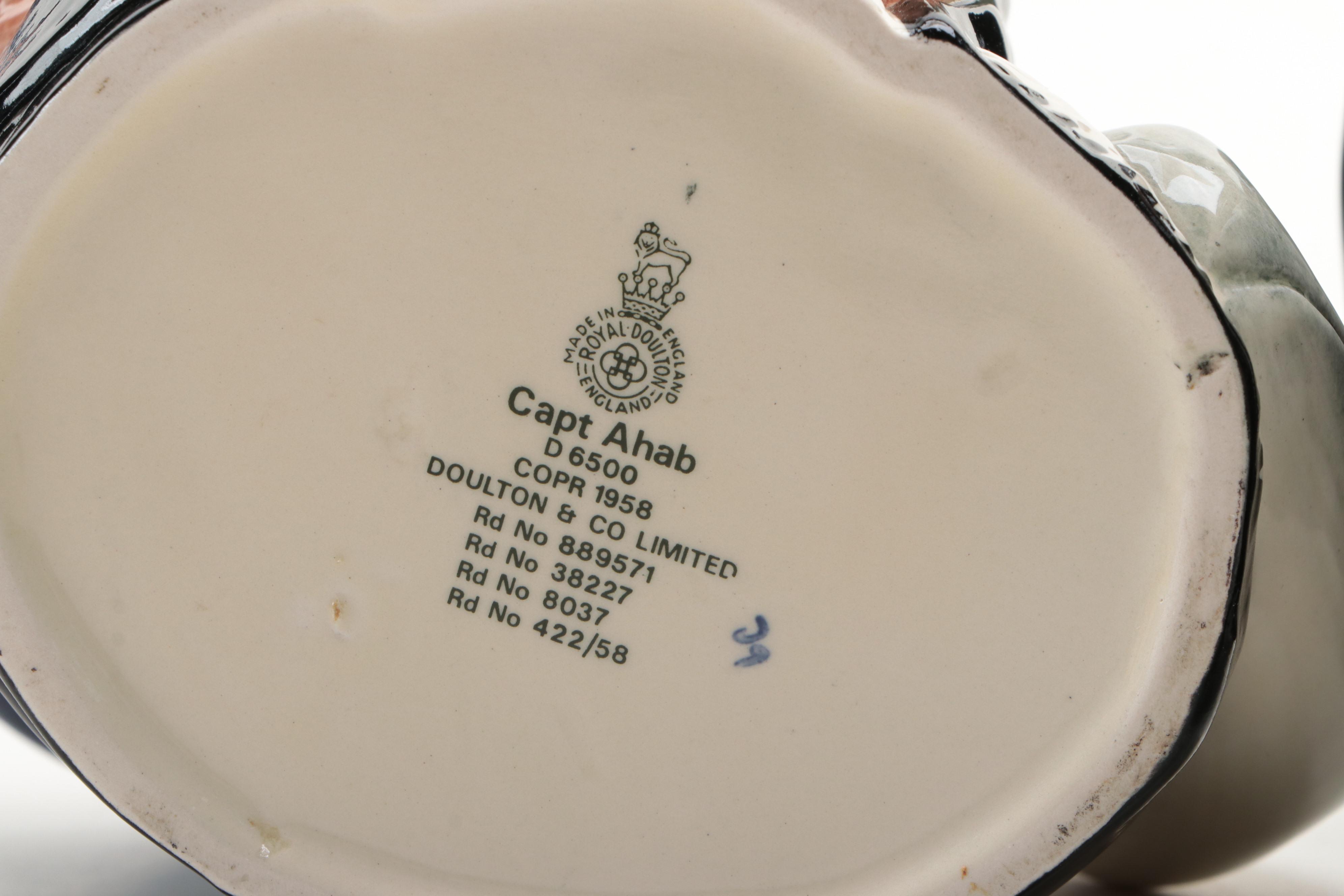 Royal Doulton "The Sleuth," "Capt Ahab," and More Character Jugs