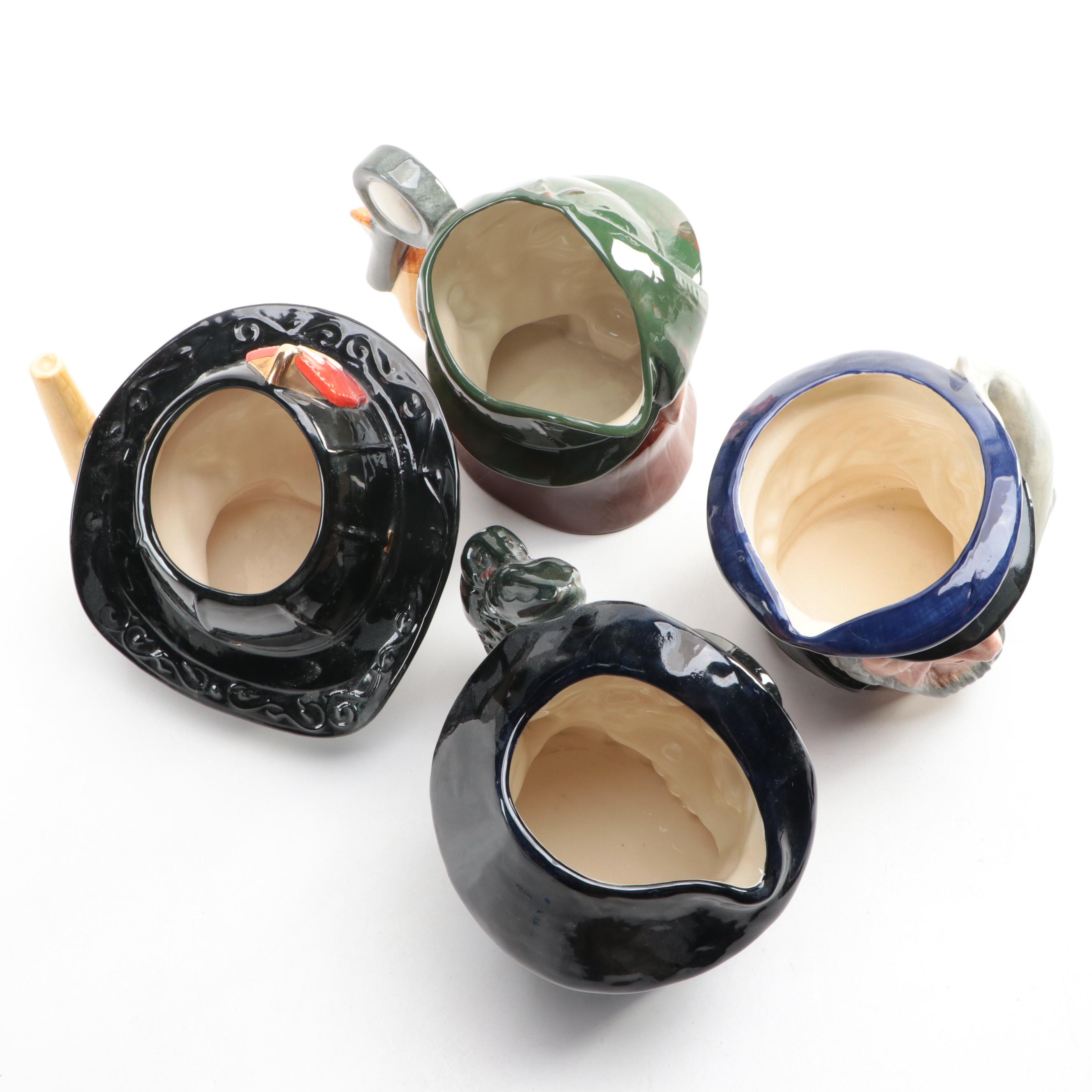 Royal Doulton "The Sleuth," "Capt Ahab," and More Character Jugs