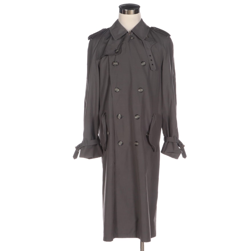 Men's Christian Dior Le Connaisseur Gray Double-Breasted Overcoat