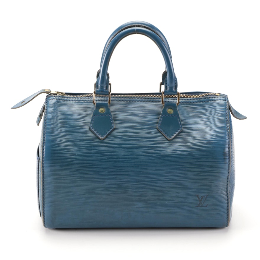 Louis Vuitton Speedy 25 in Toledo Blue Epi Leather