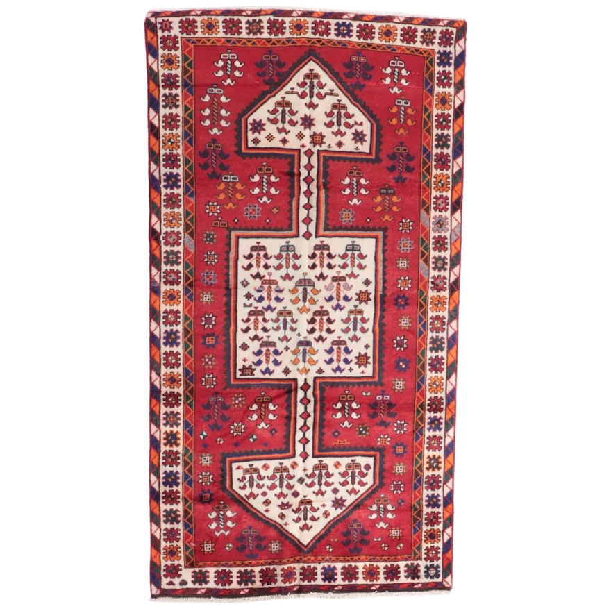4'11 x 9'3 Hand-Knotted Persian Lurs Area Rug
