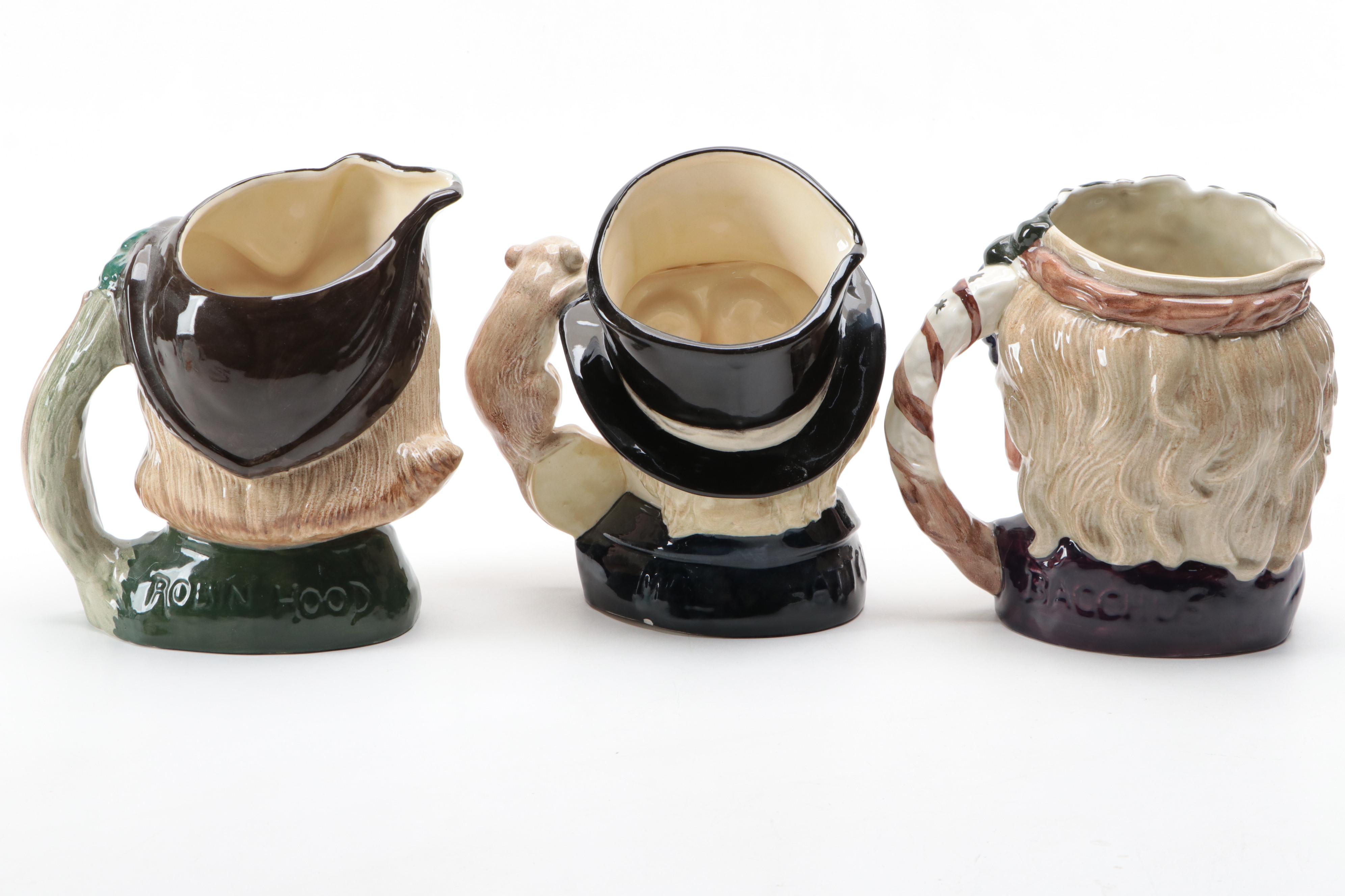 Royal Doulton "Bacchus", "Robin Hood" and Other Character Jugs