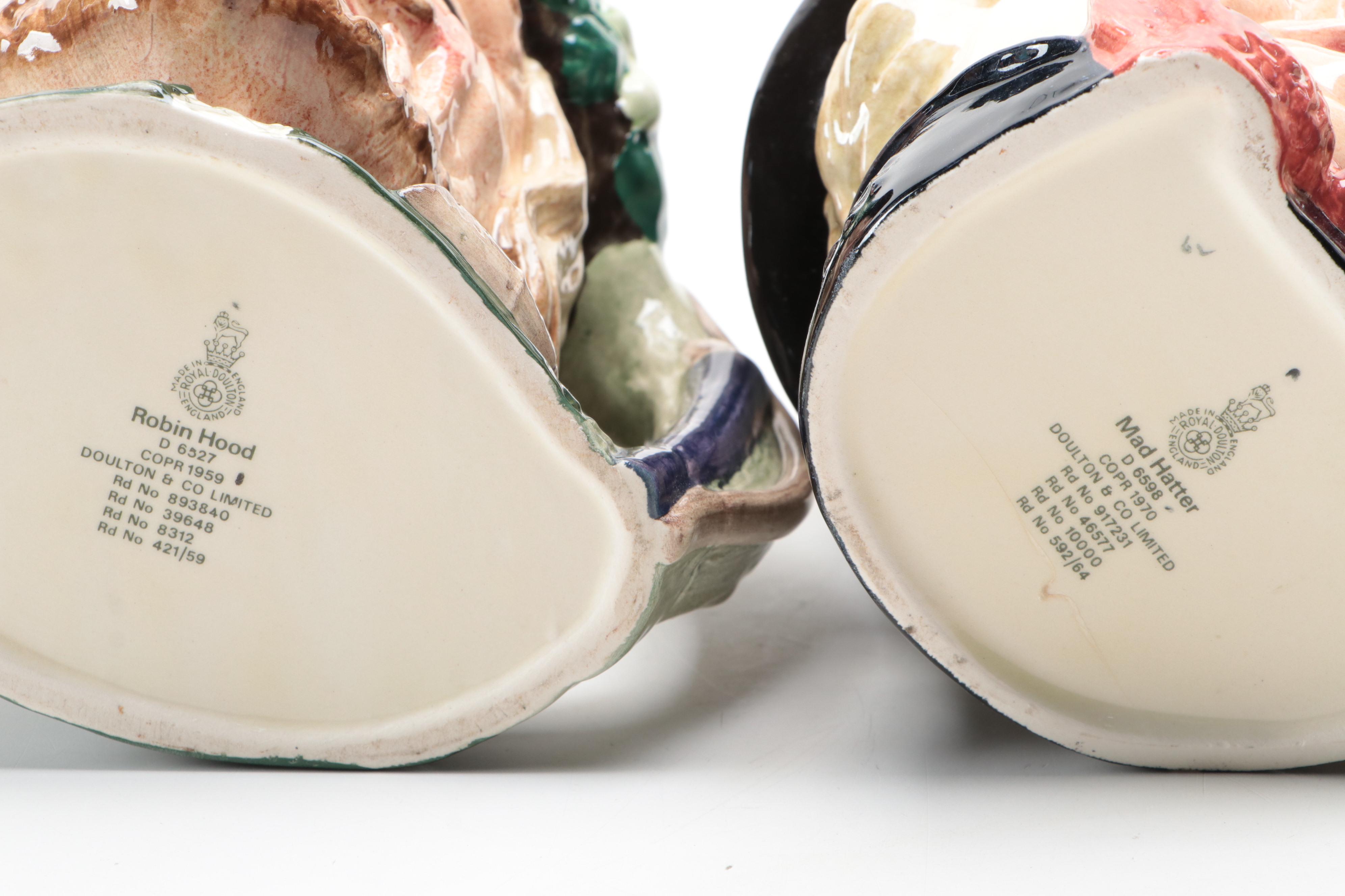 Royal Doulton "Bacchus", "Robin Hood" and Other Character Jugs