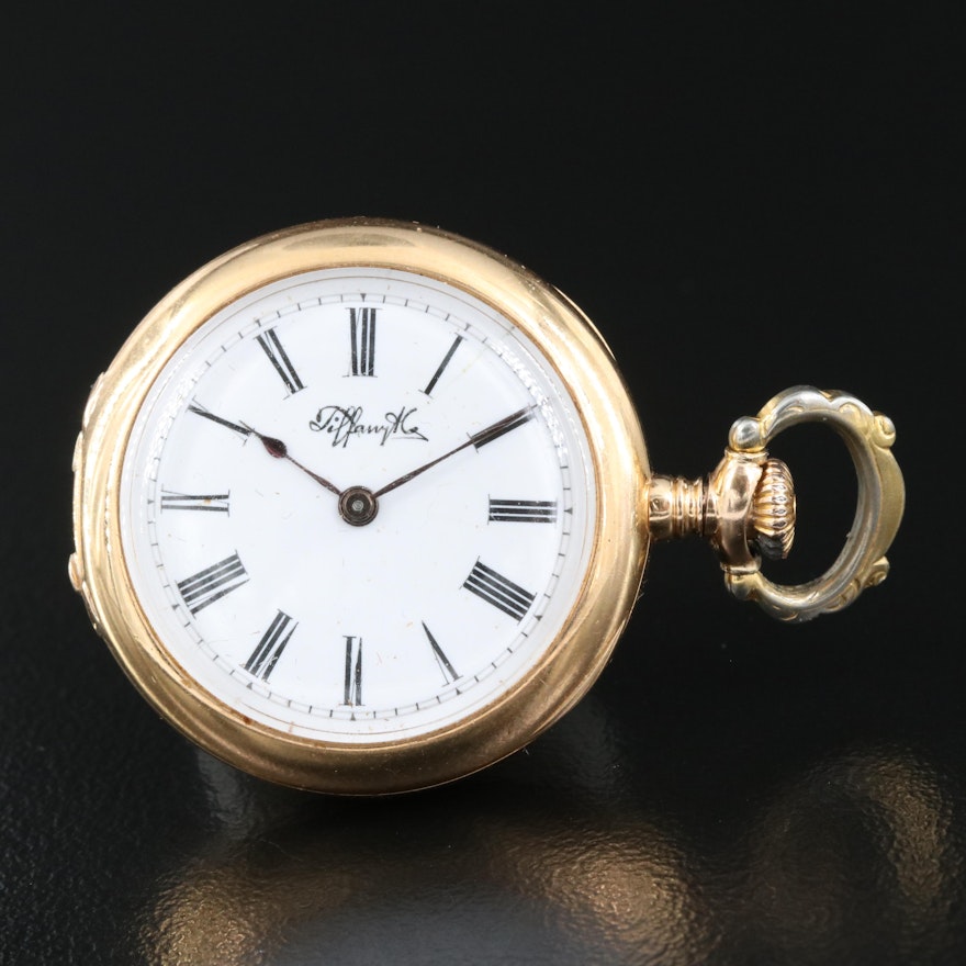 18K Tiffany & Co. New York Swiss Pocket Watch