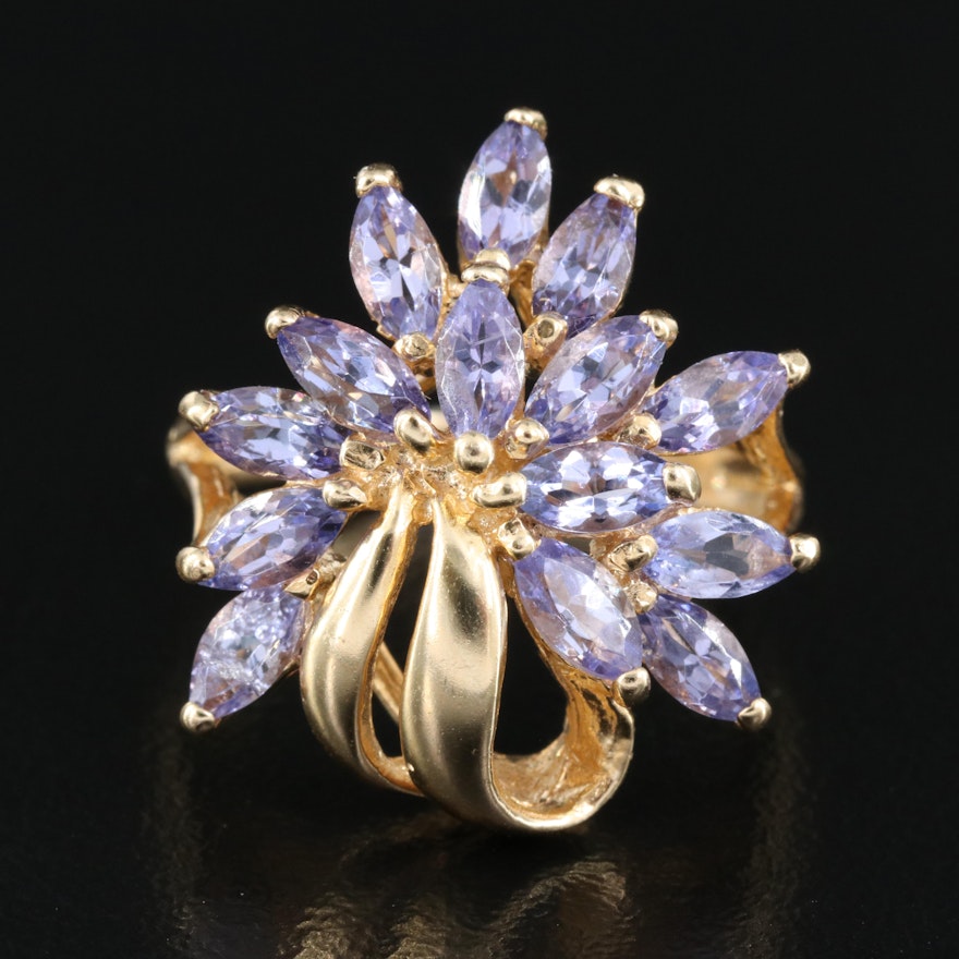 14K Tanzanite Wirework Ring