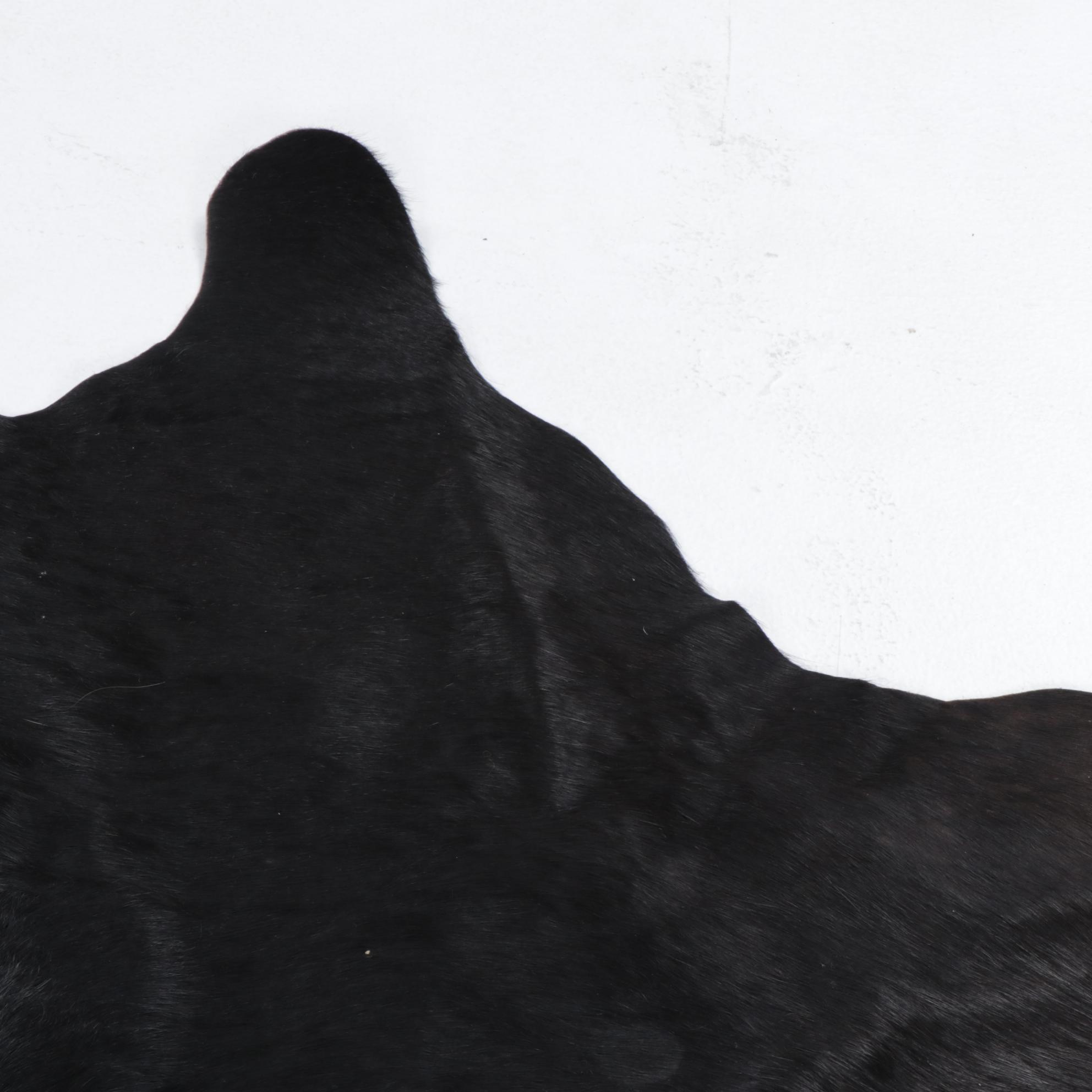 6'7 x 8'1 IKEA Cowhide Area Rug with Brand Marks