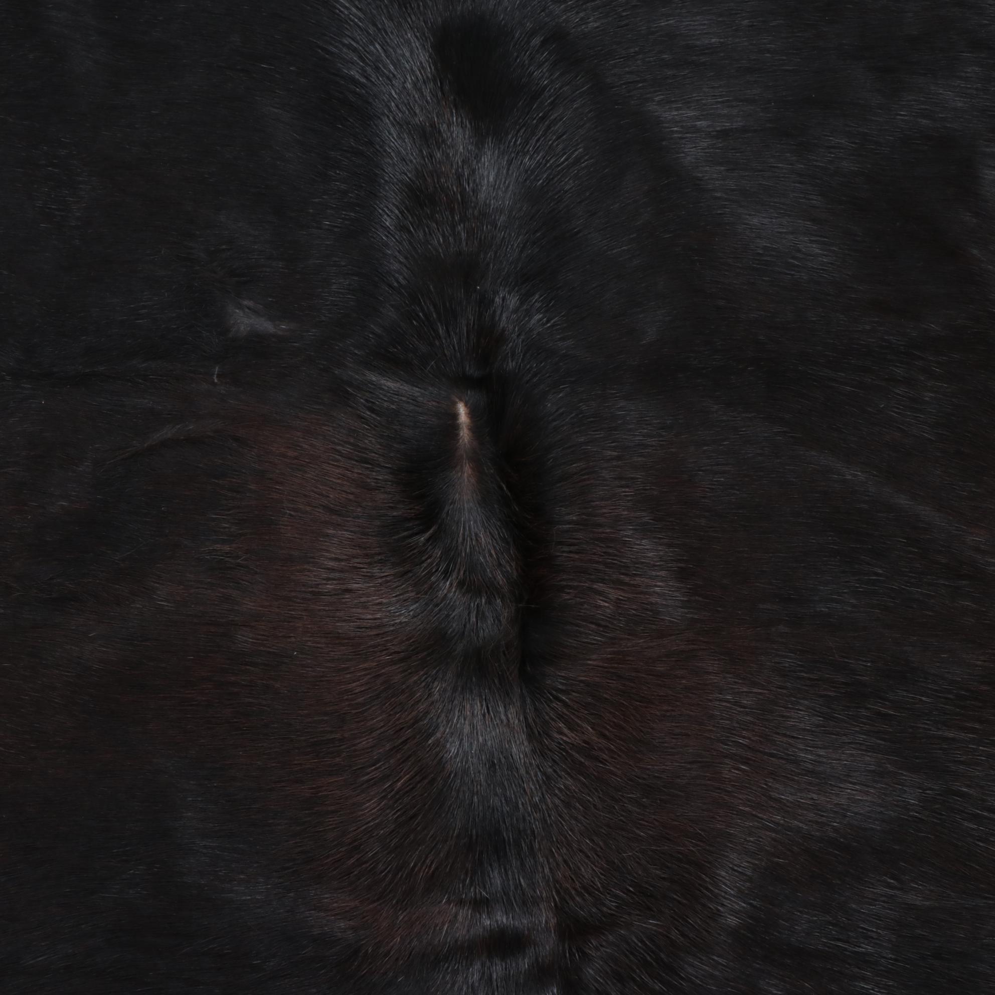 6'7 x 8'1 IKEA Cowhide Area Rug with Brand Marks