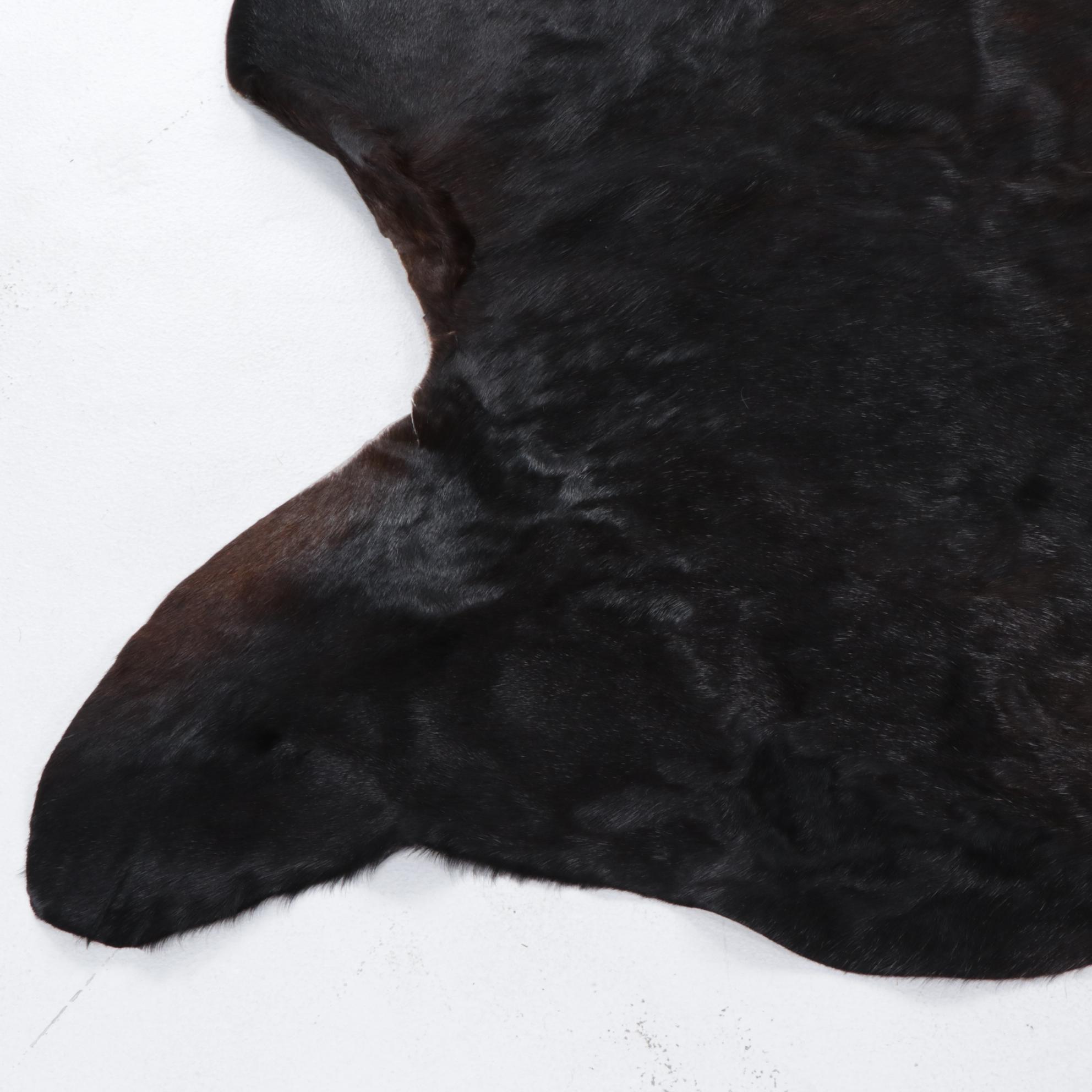 6'7 x 8'1 IKEA Cowhide Area Rug with Brand Marks