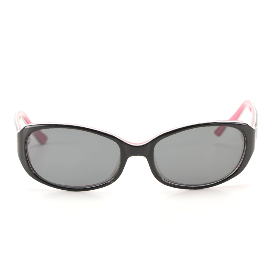 Kate Spade Lyla/S Browline Polarized Prescription Sunglasses in Black/Pink
