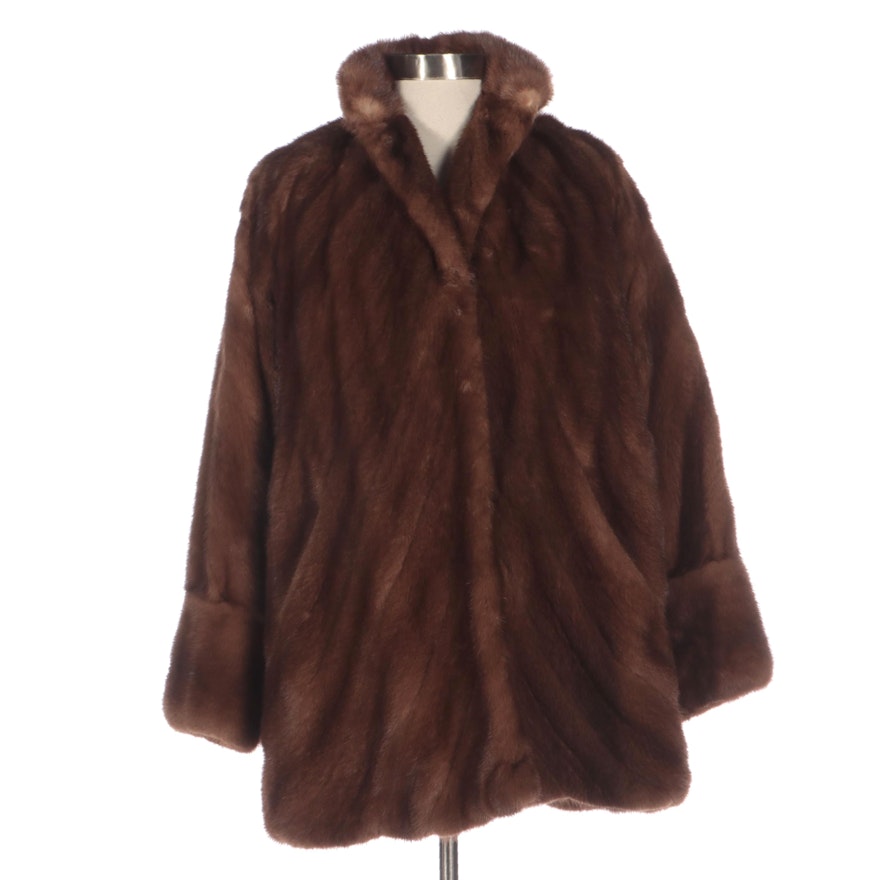 Chevron Mink Fur Coat from Fettner Friedman Furs