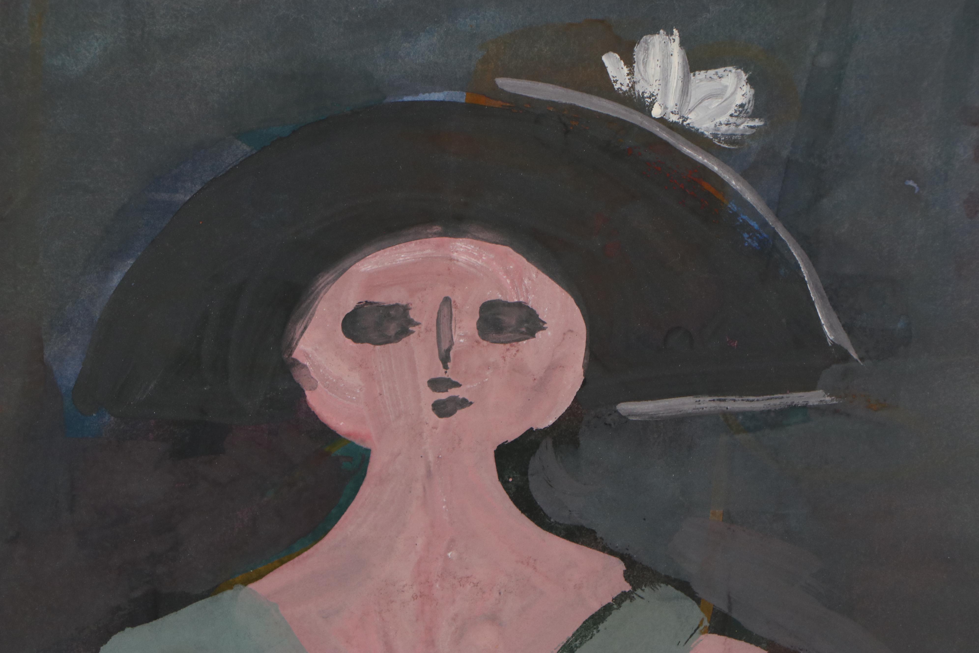 Esther Phillips Portrait and Landscape Watercolor Paintings, 1952