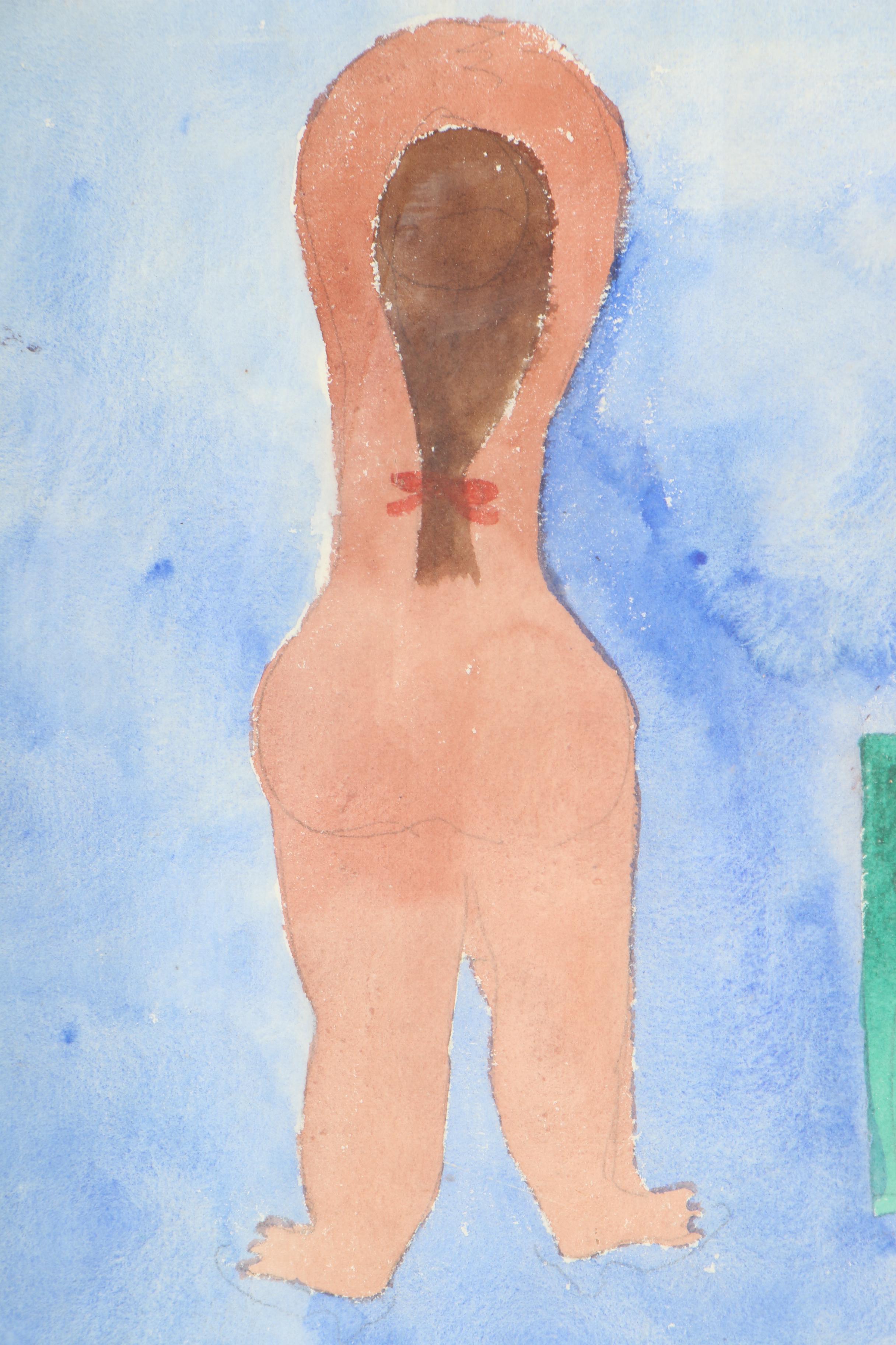 Esther Phillips Double-Sided Watercolor Painting