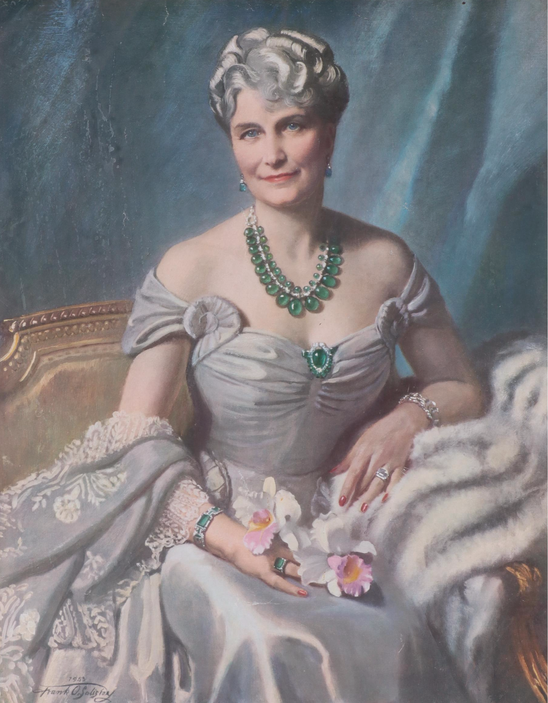 Francis Owen Salisbury Offset Lithographs "Marjorie Merryweather Post"