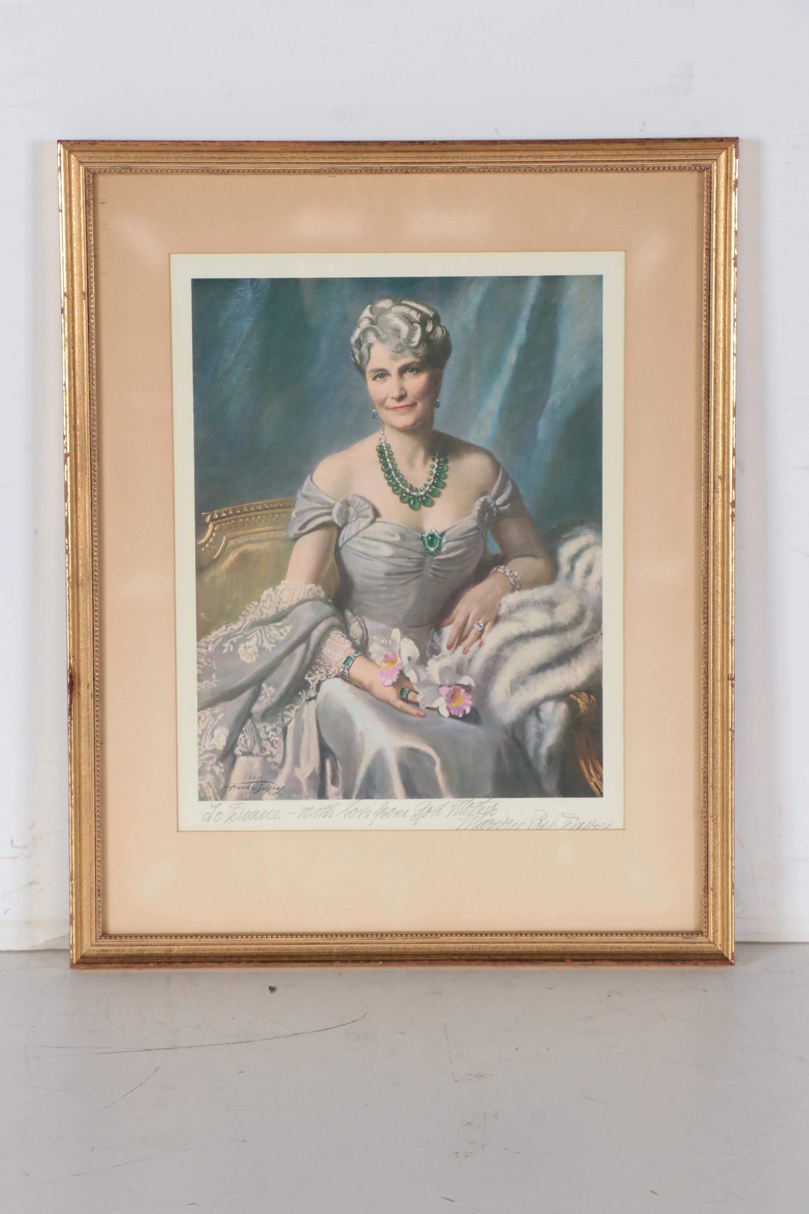 Francis Owen Salisbury Offset Lithographs "Marjorie Merryweather Post"